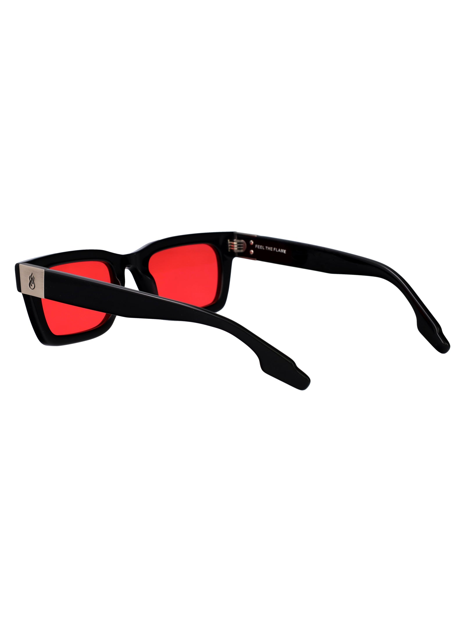 The Rider 001-bs/bdx Black Red Acetate Sunglasses