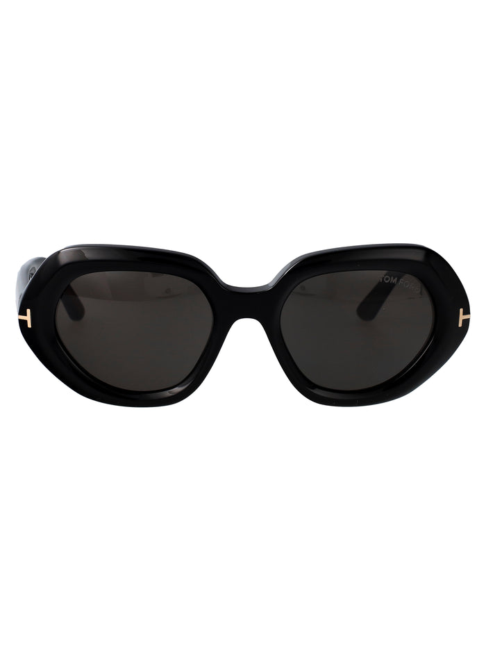 Ft1317 01a Nero Lucido / Fumo Acetate Sunglasses