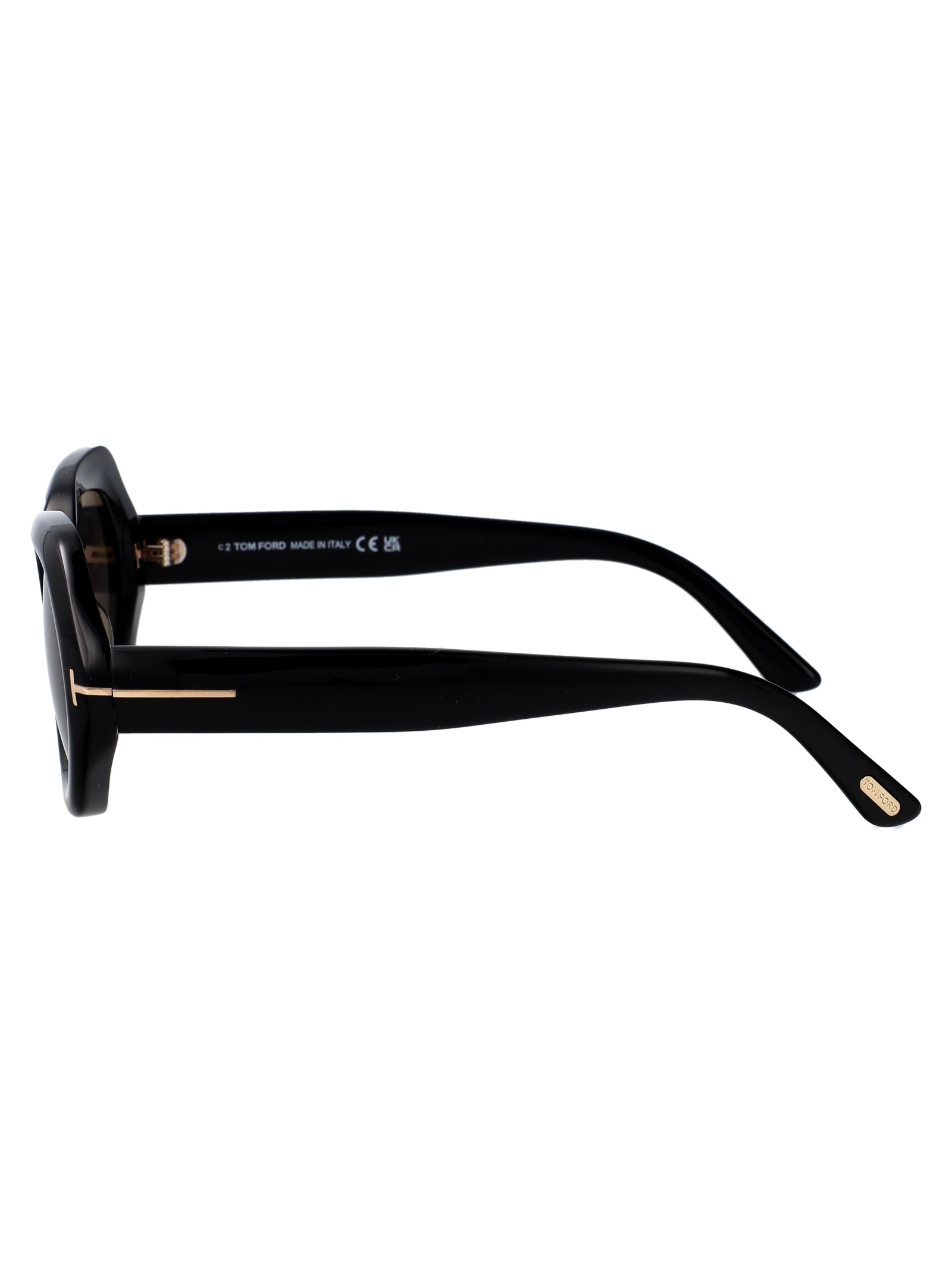 Ft1317 01a Nero Lucido / Fumo Acetate Sunglasses