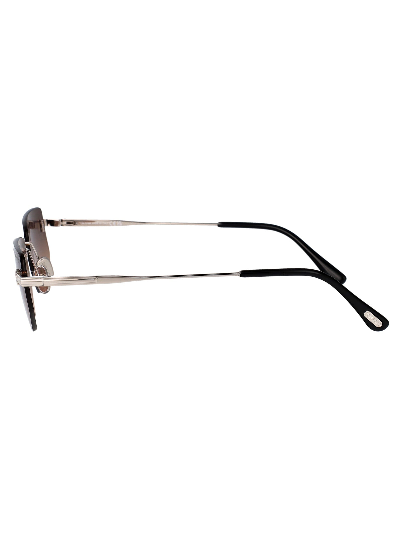 Ft1355 16b Palladio Luc / Fumo Grad Metal Sunglasses
