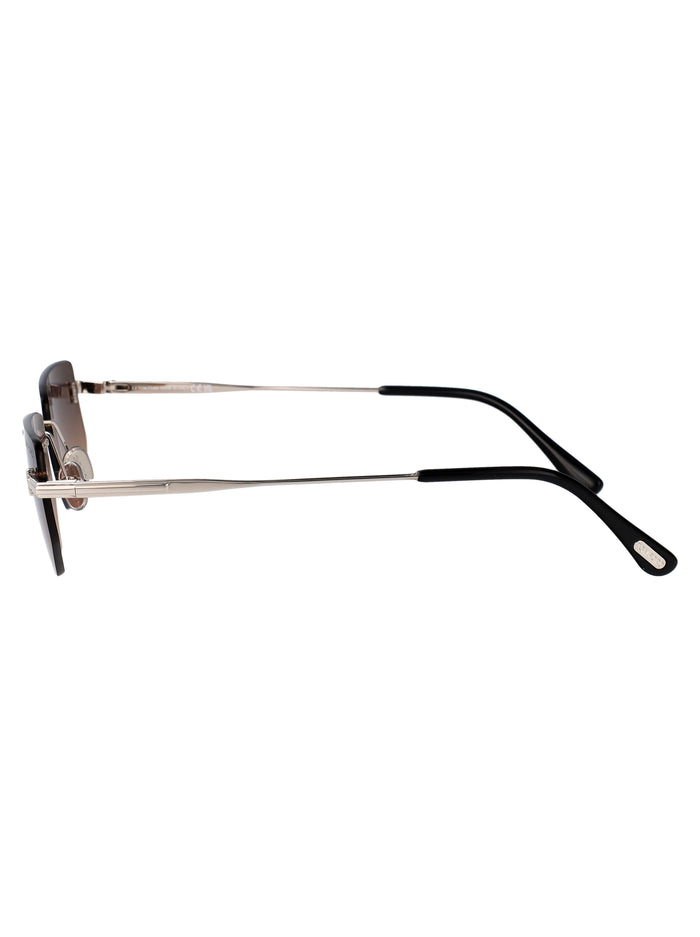 Ft1355 16b Palladio Luc / Fumo Grad Metal Sunglasses