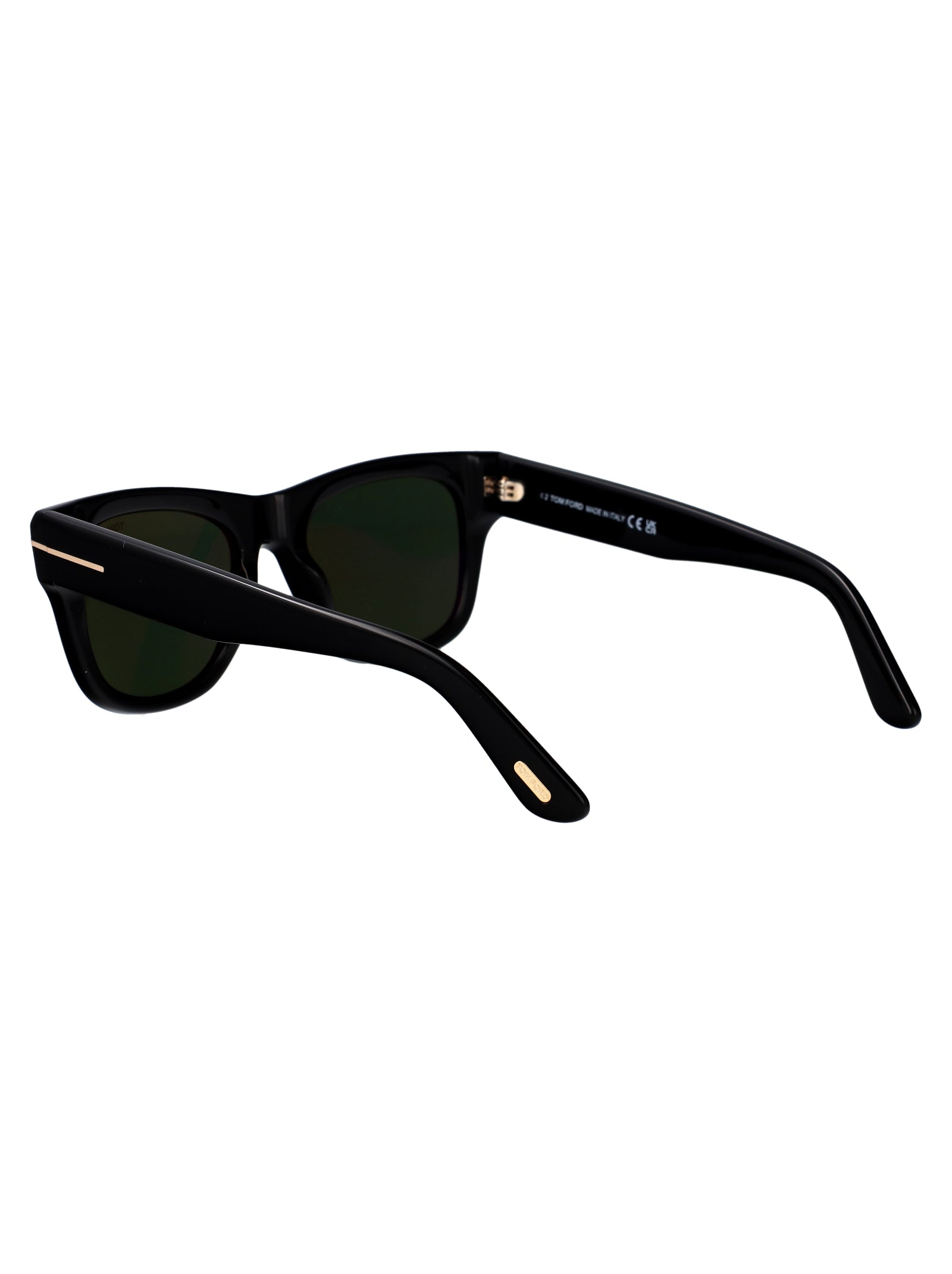 Ft1304 01n Nero Lucido / Verde Acetate Sunglasses