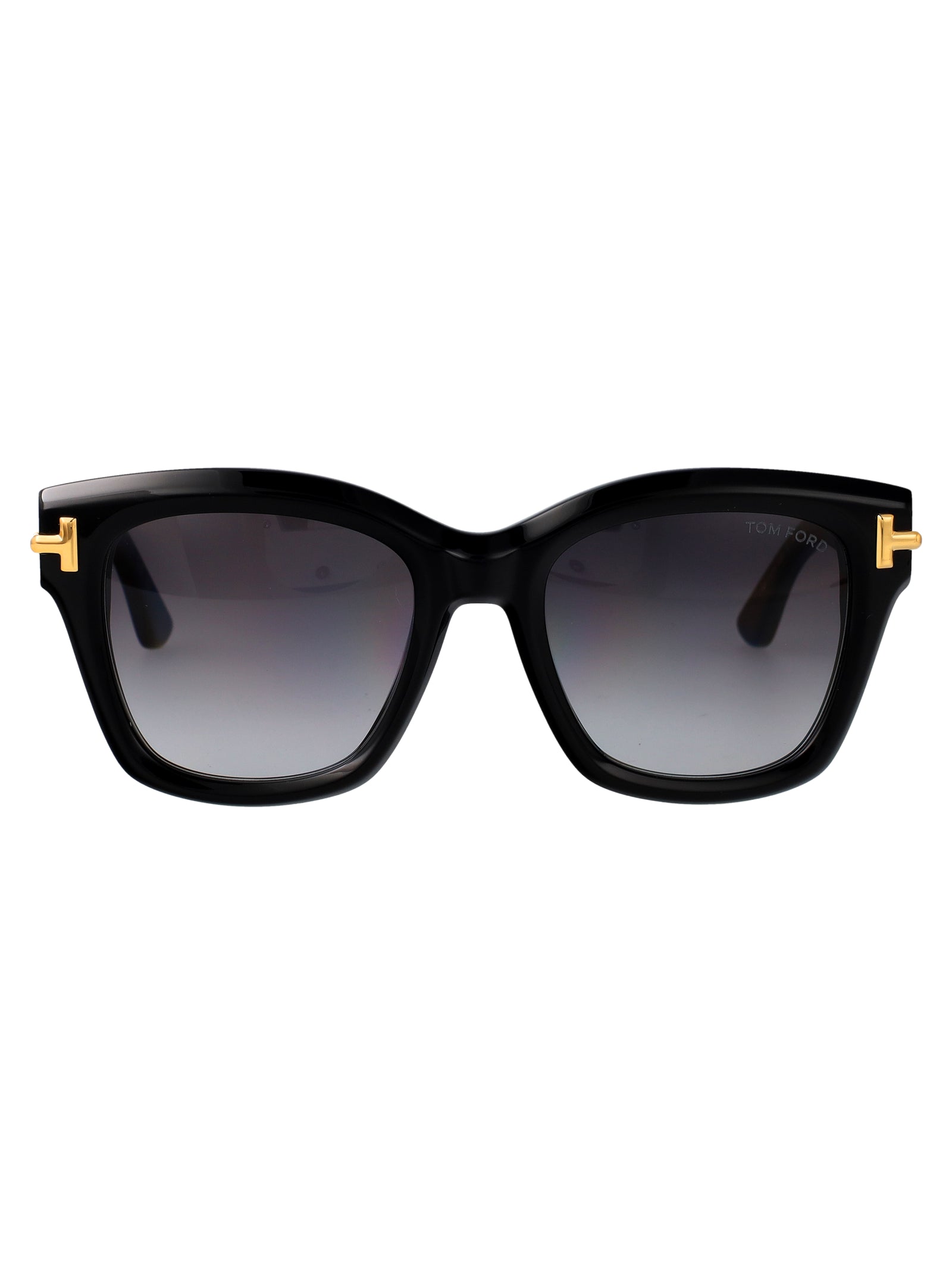 Ft1329 01b Nero Lucido / Fumo Grad Acetate Sunglasses