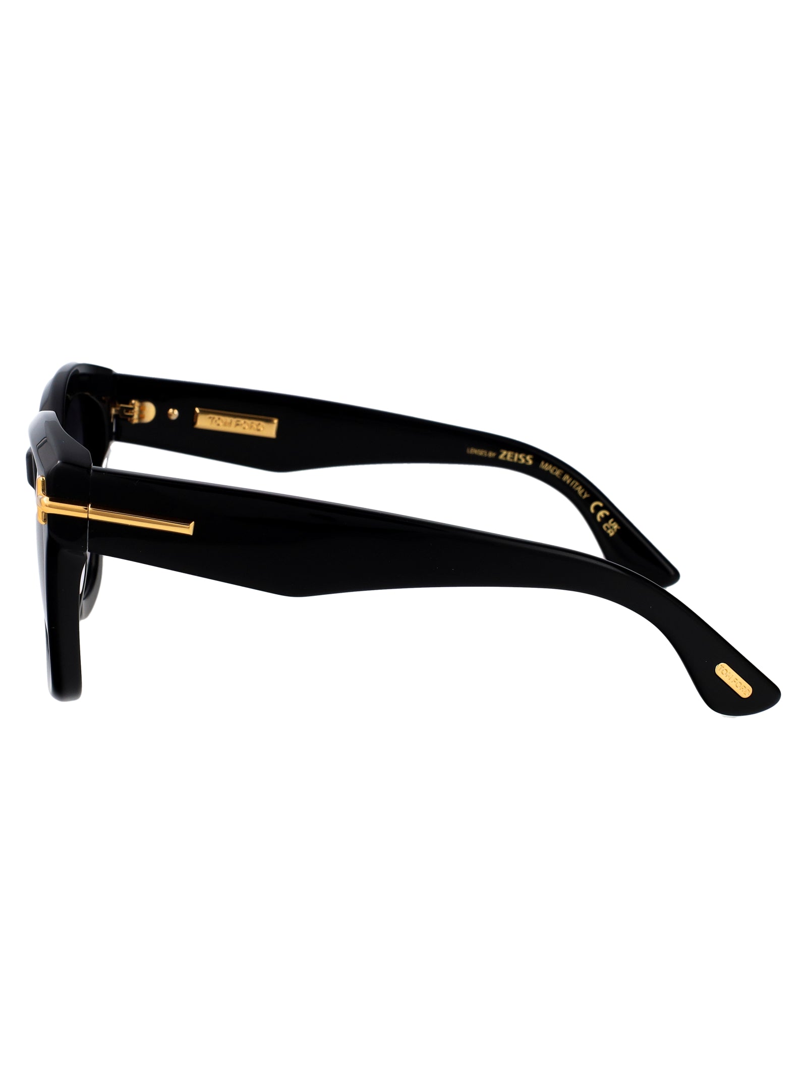 Ft1329 01b Nero Lucido / Fumo Grad Acetate Sunglasses