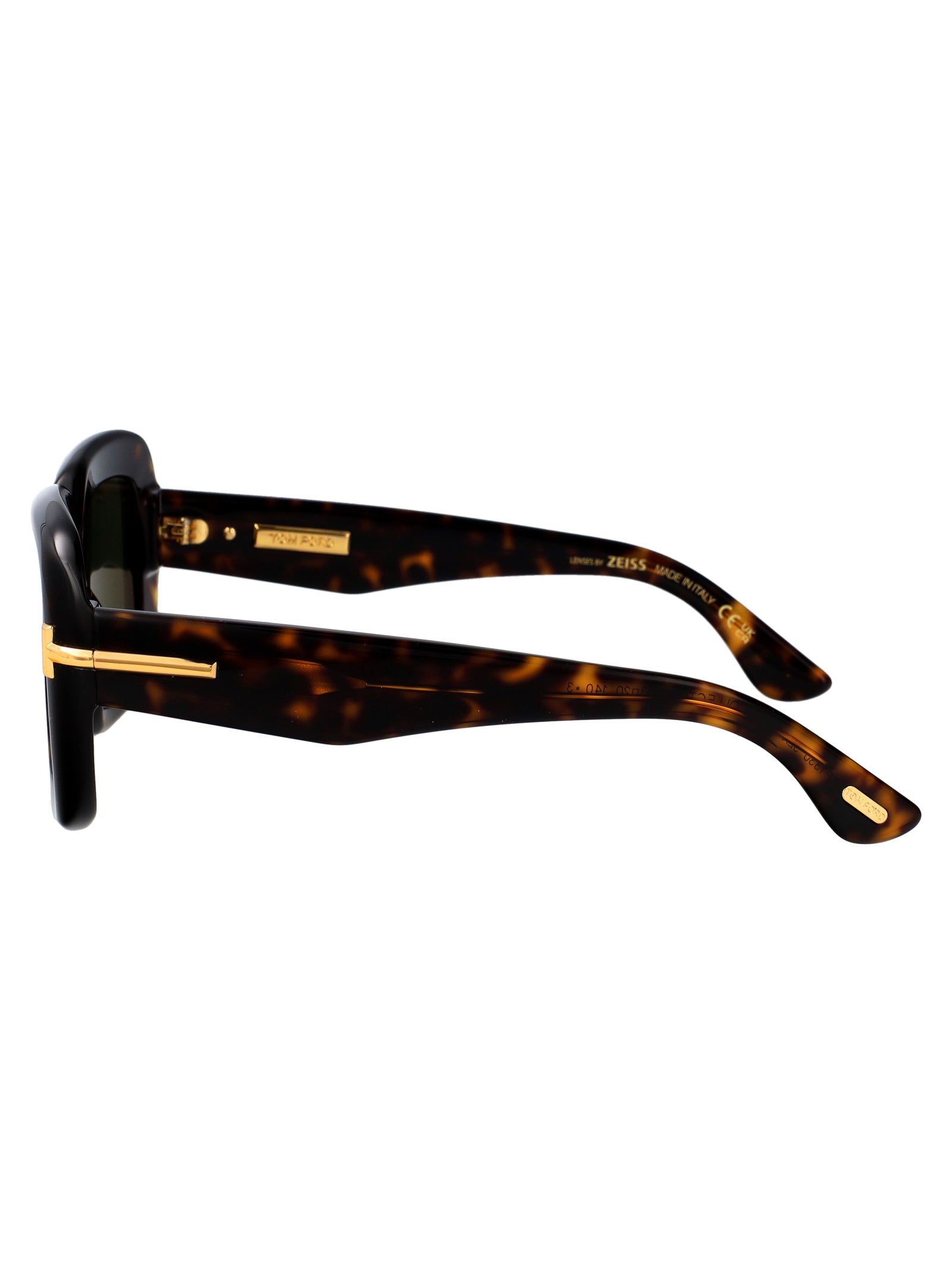 Ft1330 52n Avana Scura / Verde Acetate Sunglasses