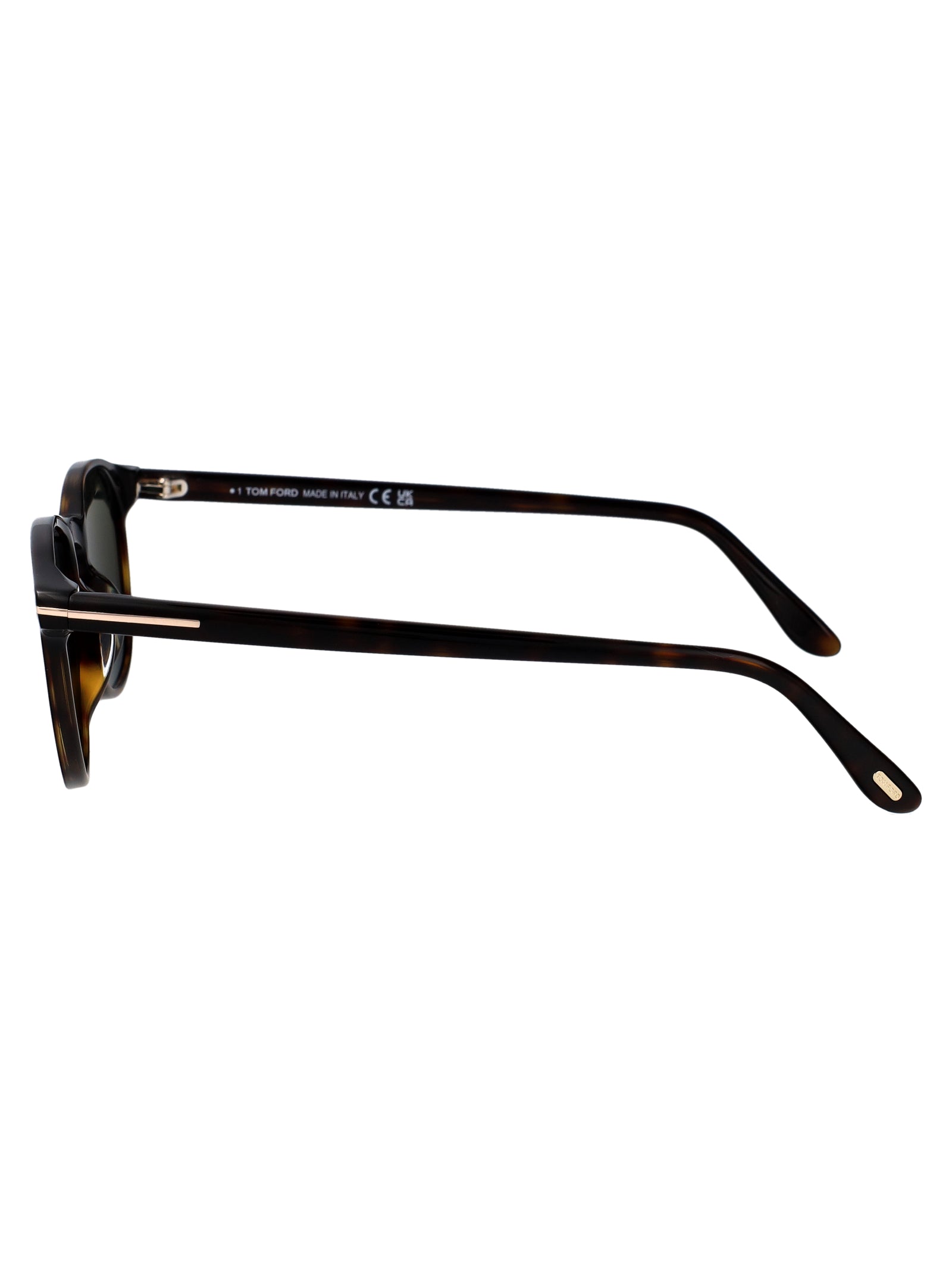 Ft1302 52r Avana Scura / Verde Polar Acetate Sunglasses
