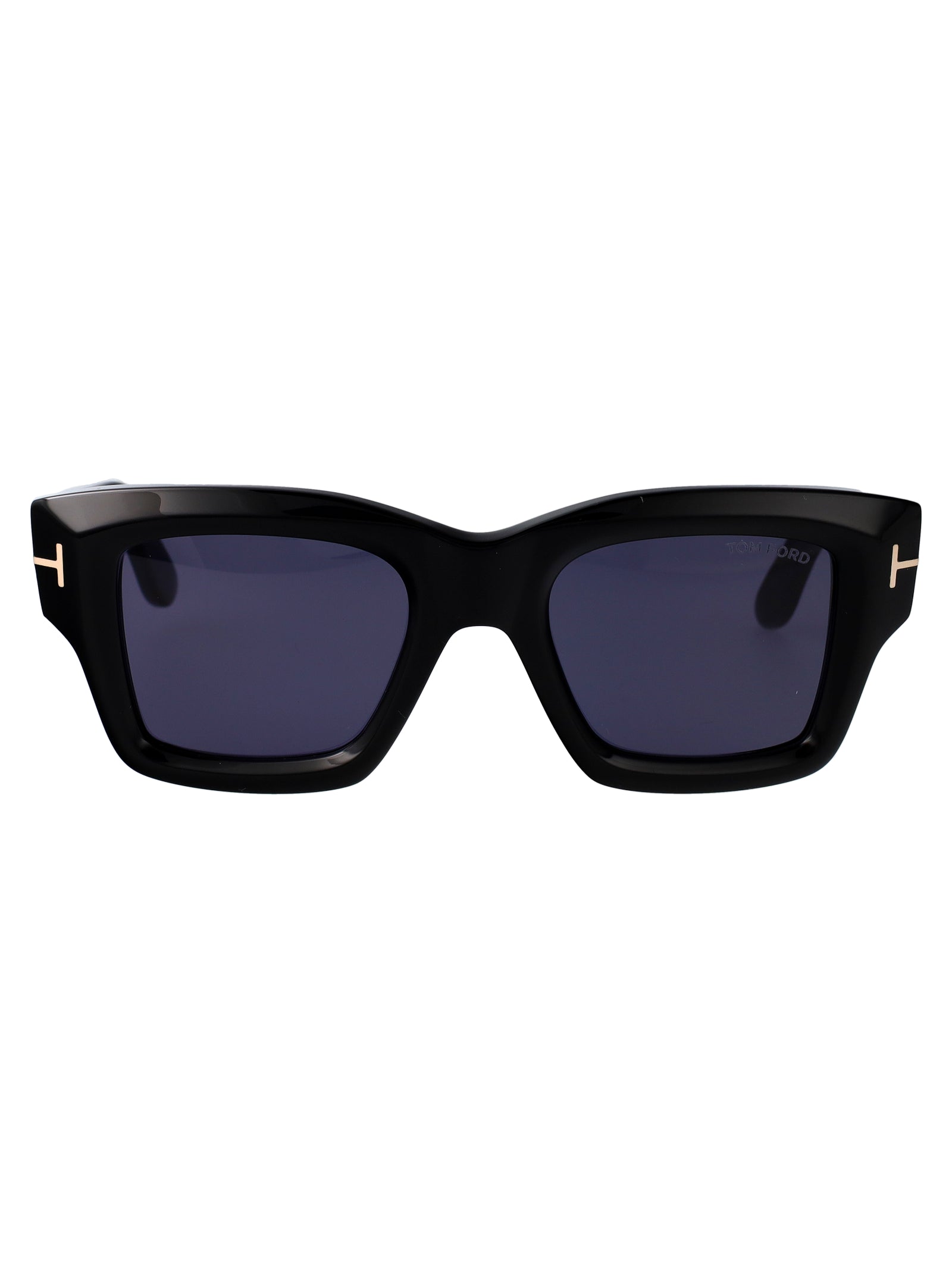 Ft1154 01v Nero Lucido / Blu Acetate Sunglasses