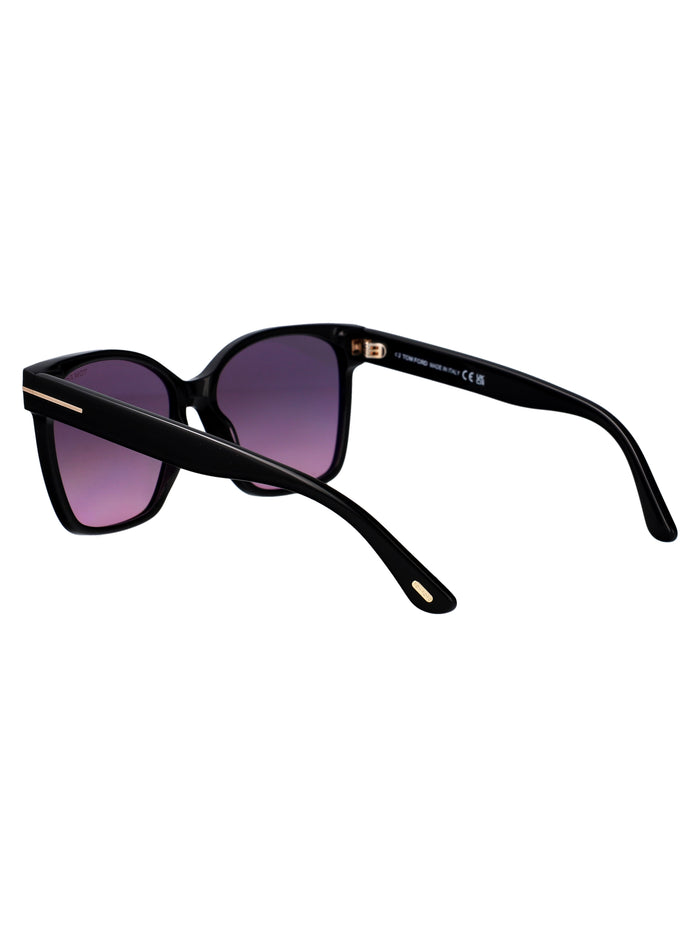 Ft1312 01b Nero Lucido / Fumo Grad Acetate Sunglasses