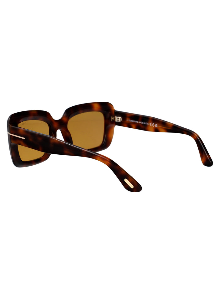 Ft1318 53e Avana Bionda / Marrone Acetate Sunglasses