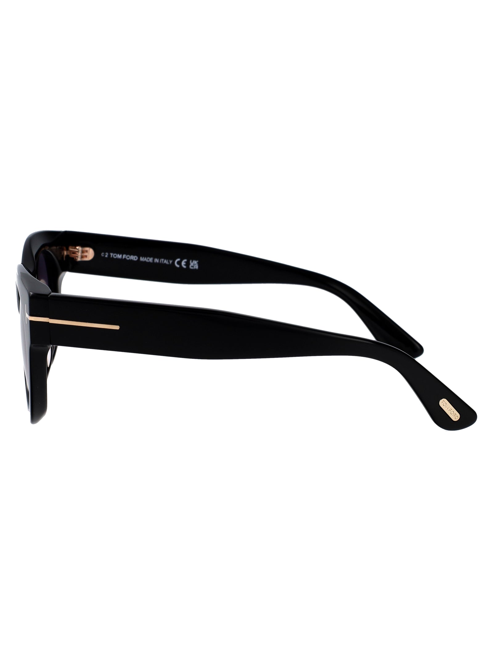 Ft1315 01b Nero Lucido / Fumo Grad Acetate Sunglasses