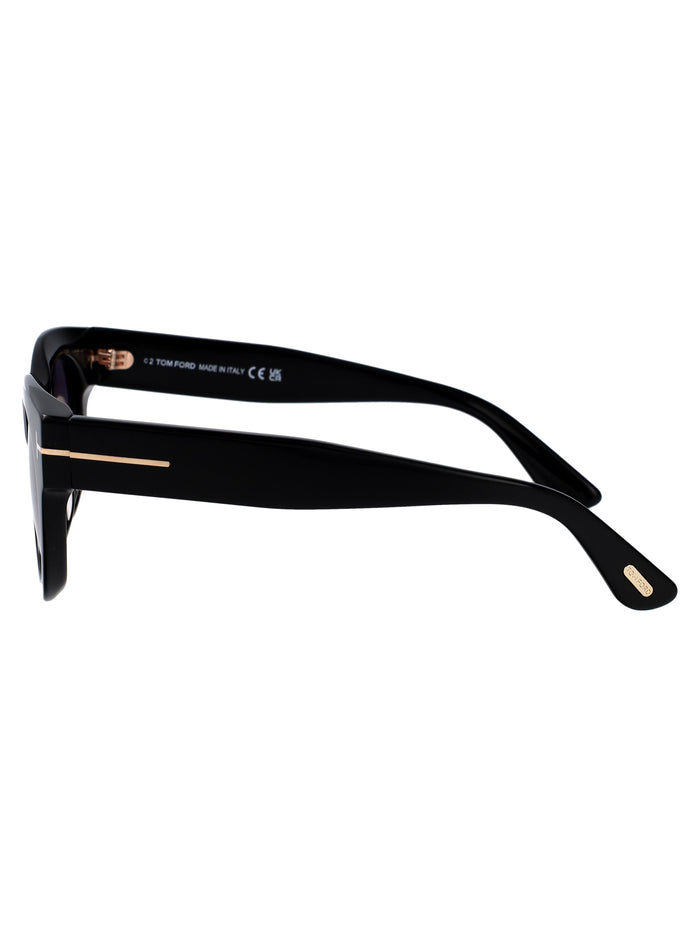 Ft1315 01b Nero Lucido / Fumo Grad Acetate Sunglasses