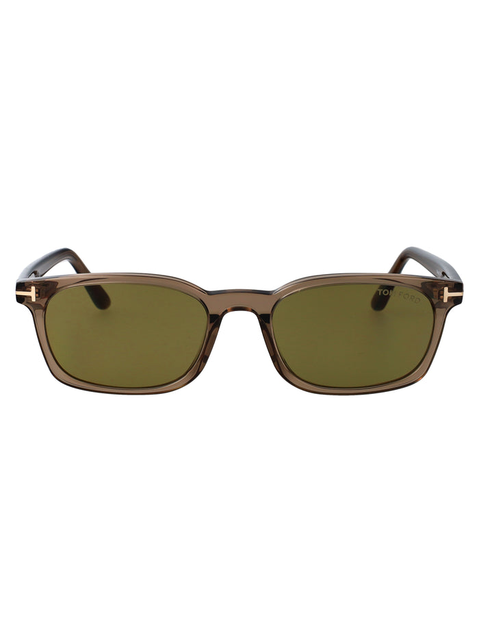 Ft1300 45n Marrone Chiaro Luc / Verde Acetate Sunglasses