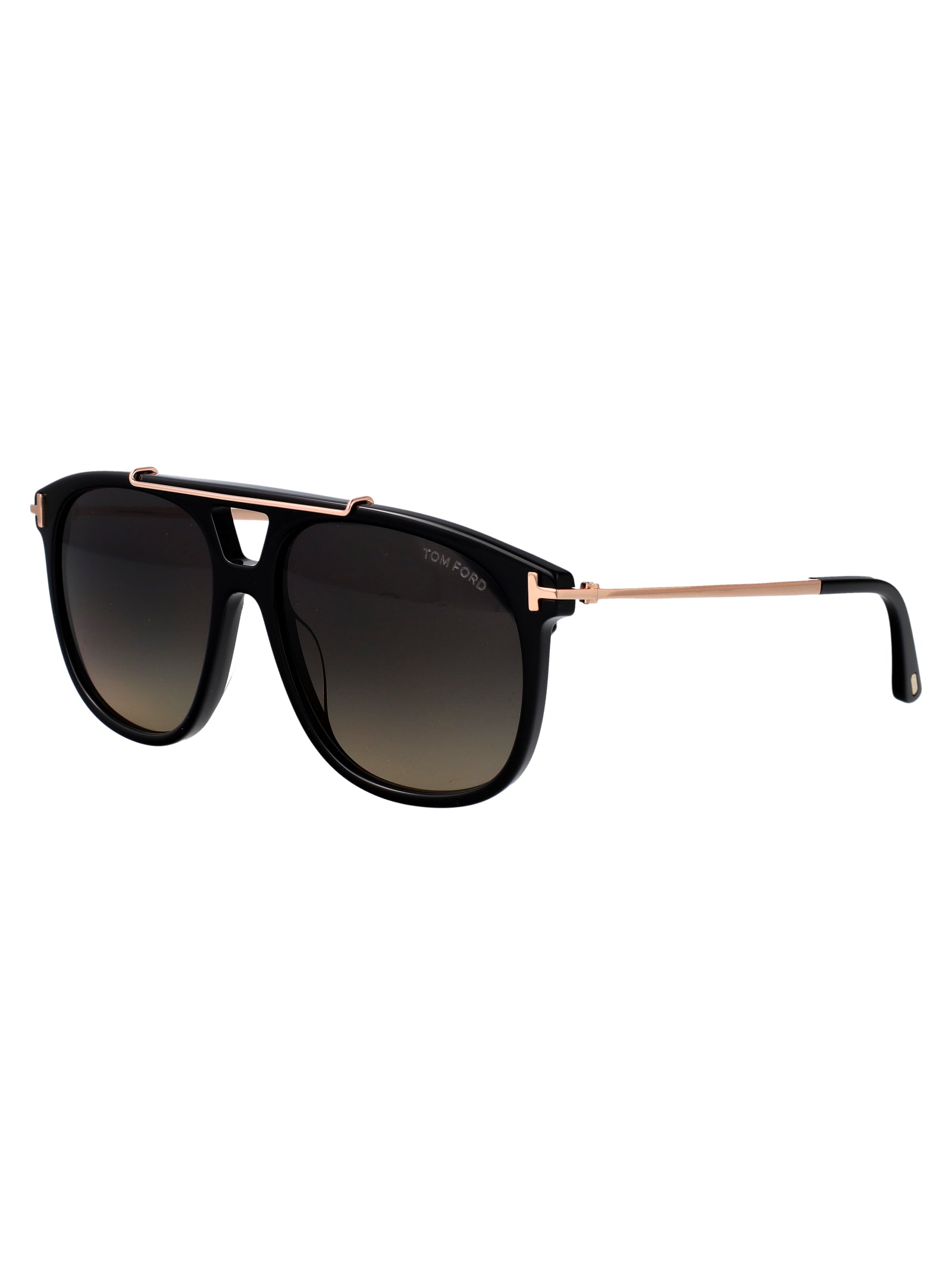 Ft1306 01b Nero Lucido / Fumo Grad Acetate Sunglasses