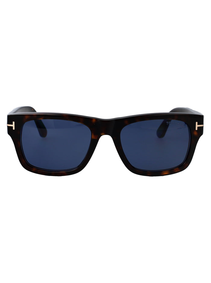 Ft1303 52v Avana Scura / Blu Acetate Sunglasses