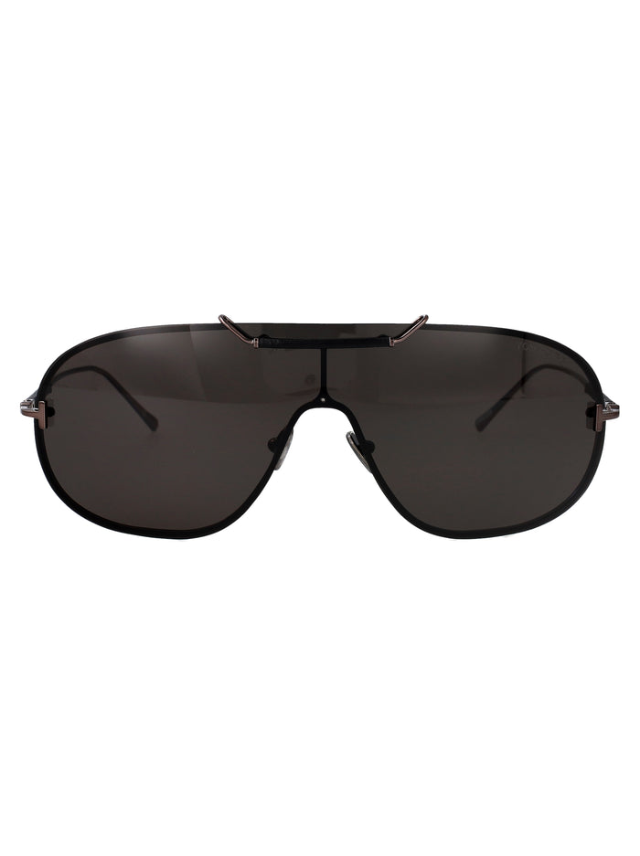 Ft1309 08a Antracite Luc / Fumo Metal Sunglasses