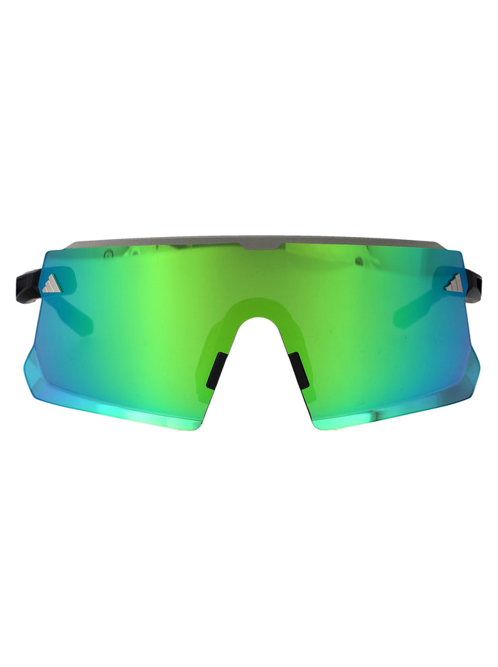 Sp0114 02q Nero Opaco / Verde Specchiato Injected Sunglasses