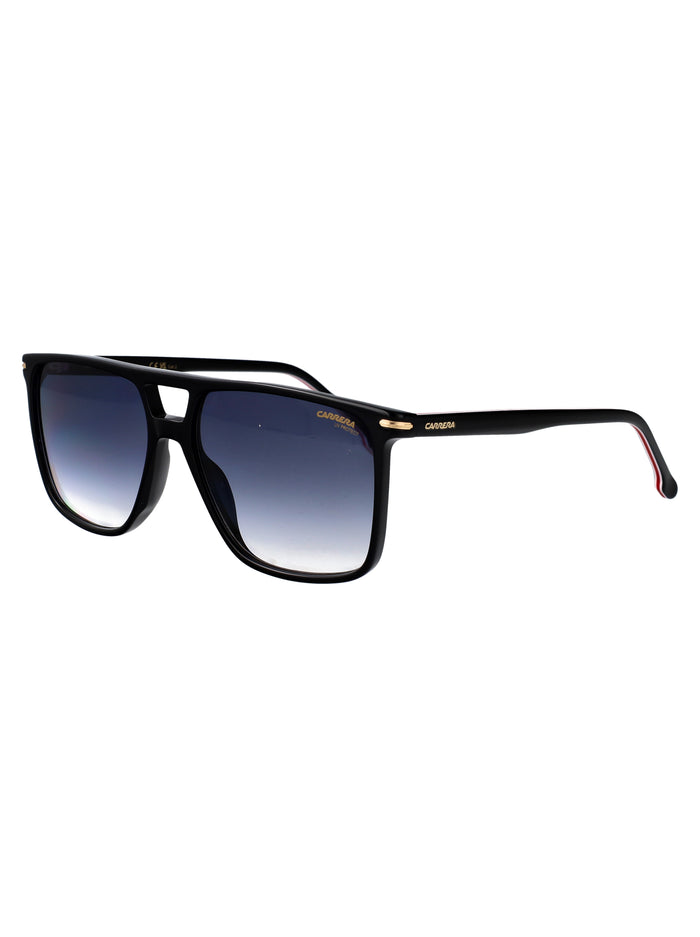 Carrera 366-S Black Red Acetate Sunglasses