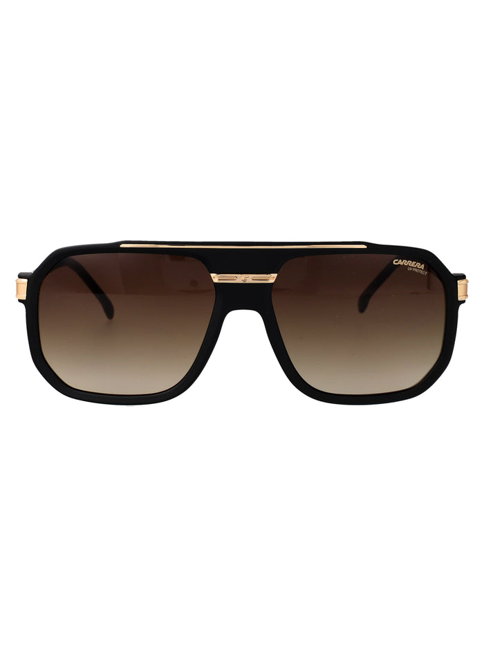 Carrera 1077-S Matte Black Gold Polyamide Inj-gril. Sunglasses