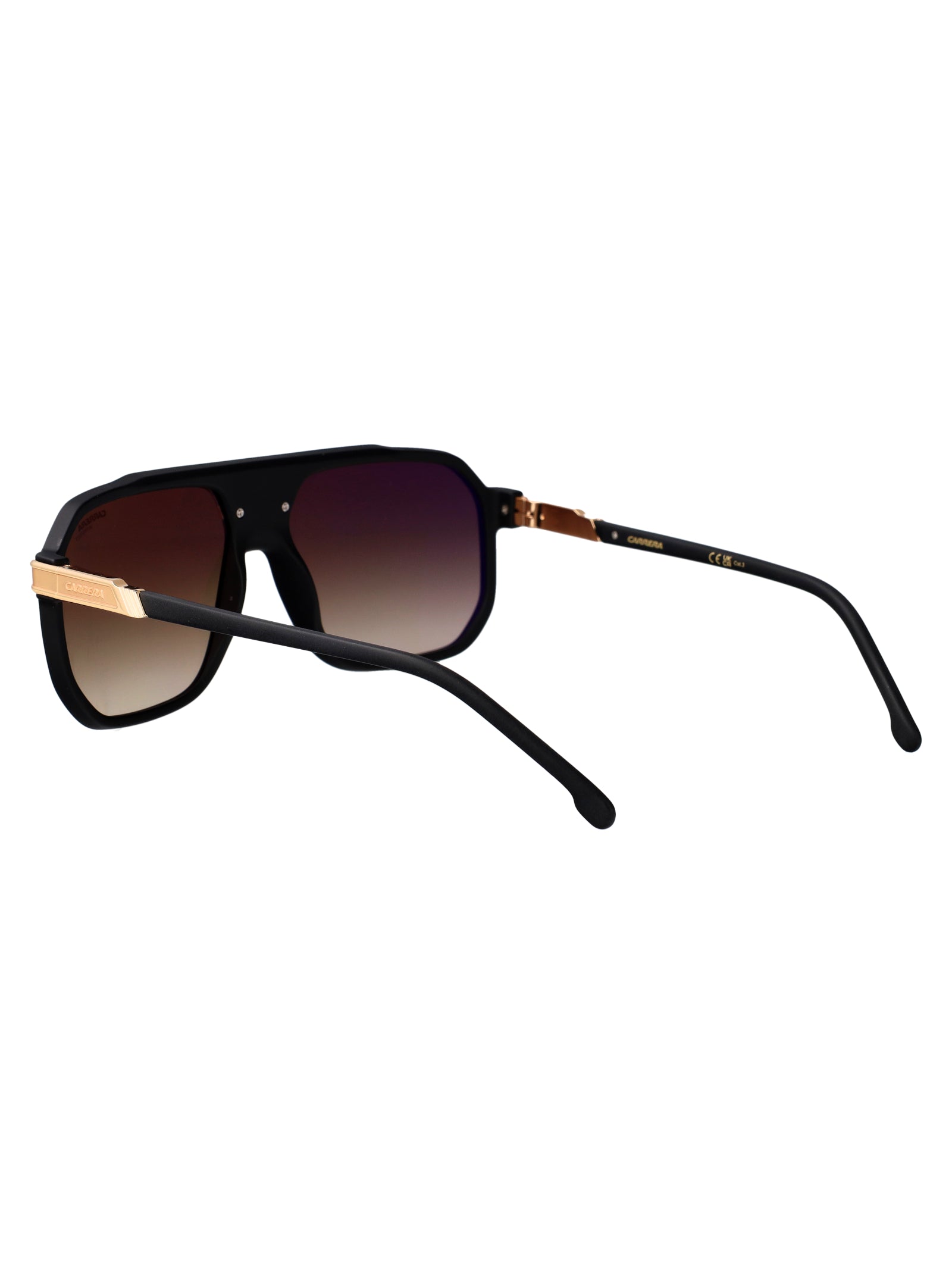 Carrera 1077-S Matte Black Gold Polyamide Inj-gril. Sunglasses