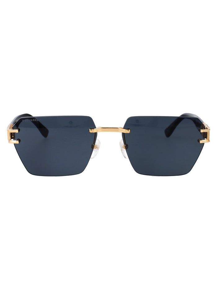 D2 0173-S 000 Rose Gold Metal Sunglasses