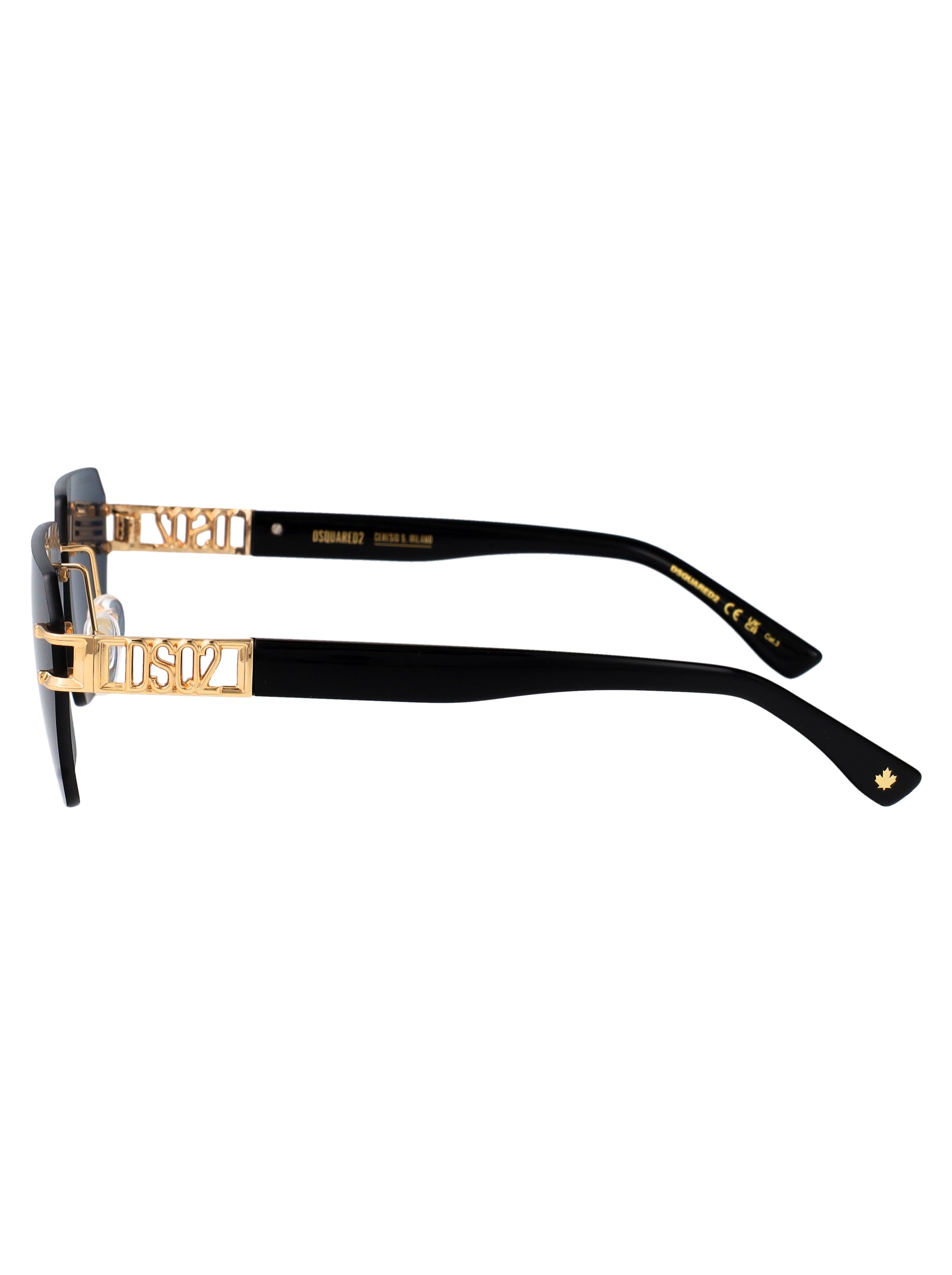 D2 0173-S 000 Rose Gold Metal Sunglasses