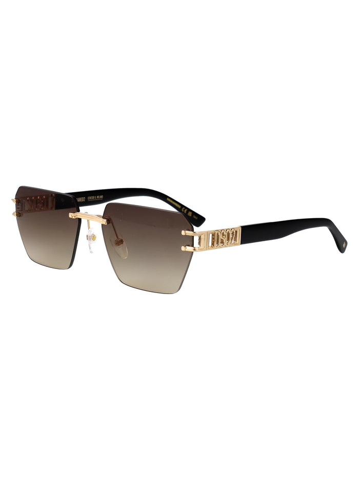 D2 0173-S J5g Gold Metal Sunglasses
