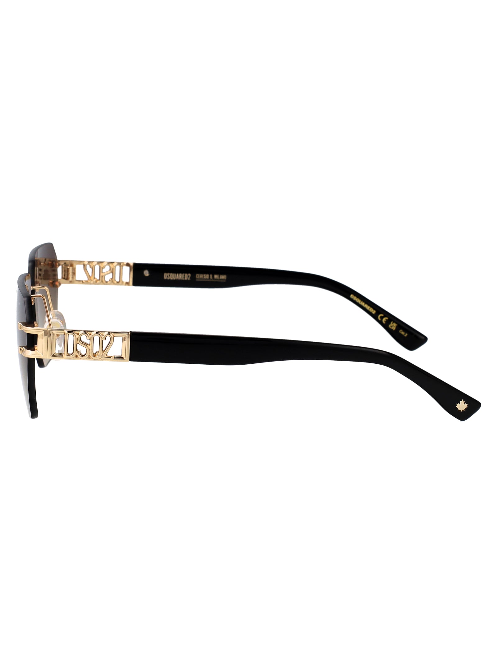 D2 0173-S J5g Gold Metal Sunglasses