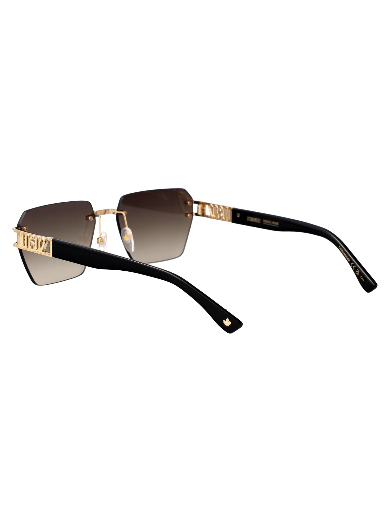 D2 0173-S J5g Gold Metal Sunglasses