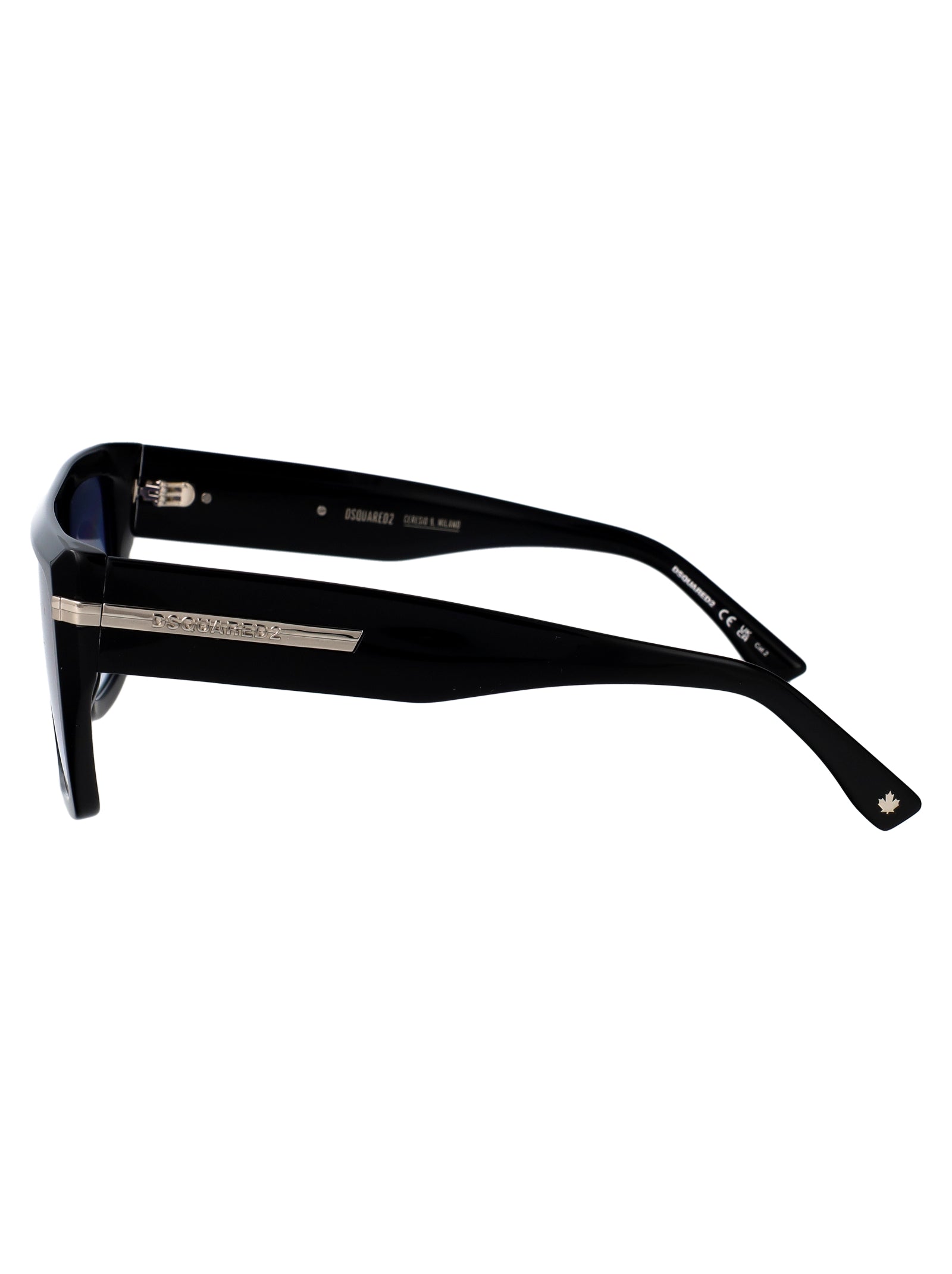D2 0177-S 807 Black Acetate Sunglasses