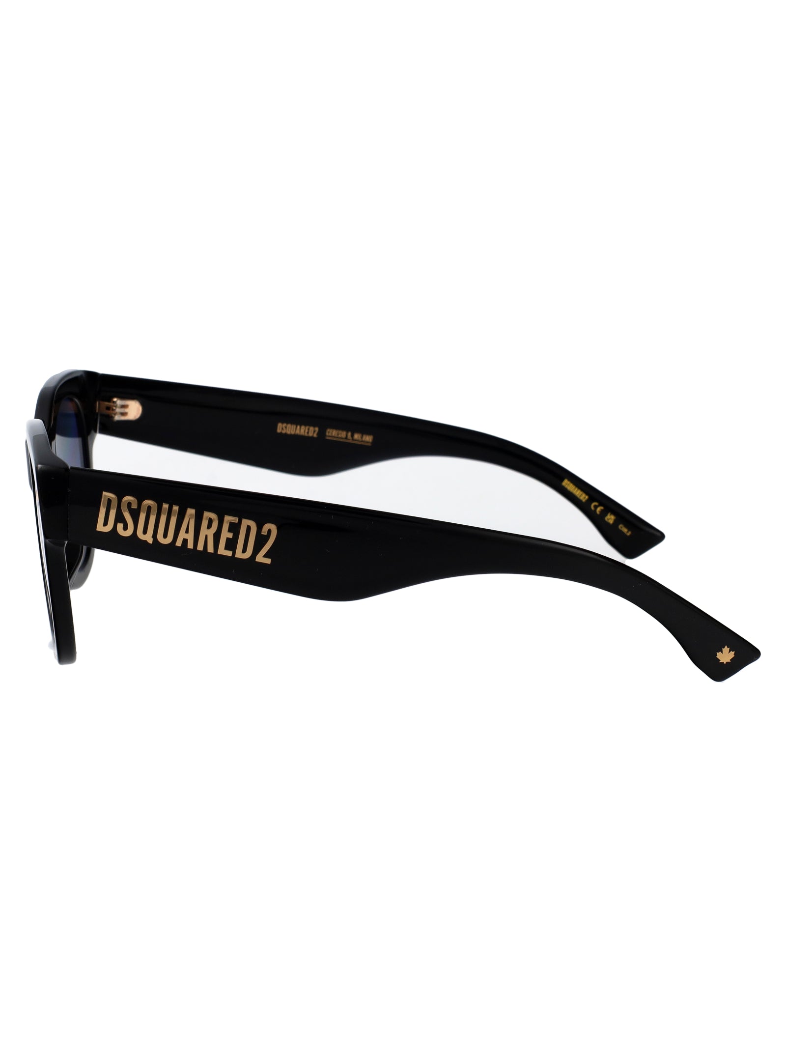 D2 0180-S 807 Black Acetate Sunglasses