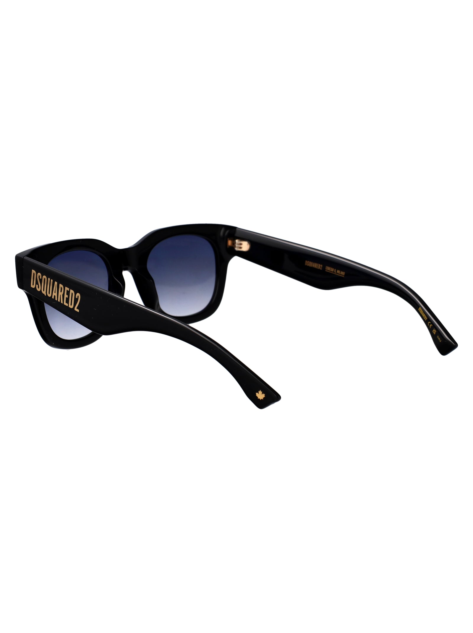 D2 0180-S 807 Black Acetate Sunglasses