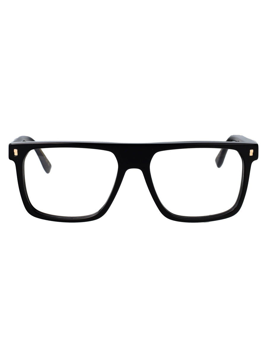 Sunglasses D20182 Black Gold Acetate Glasses & Frames