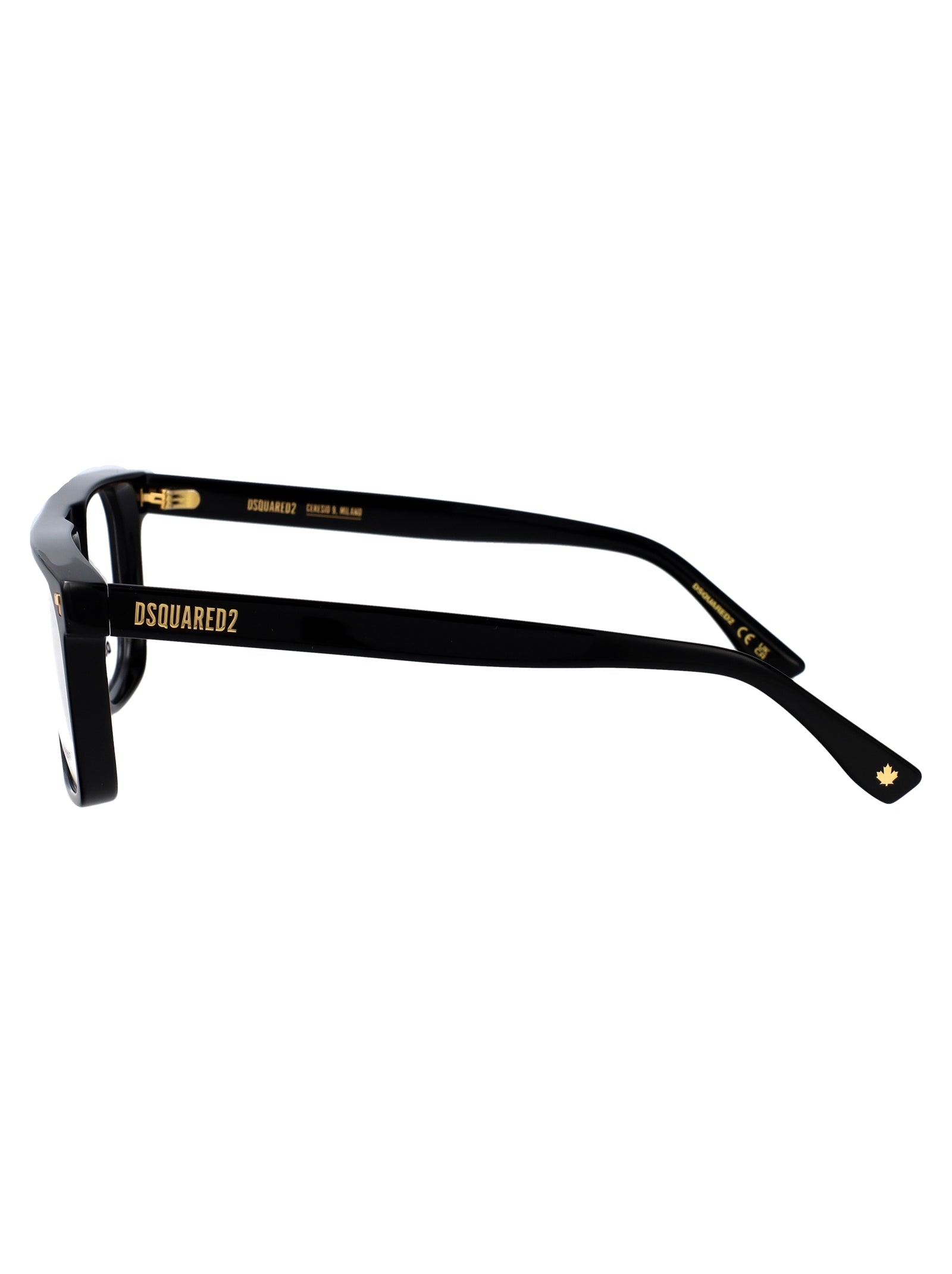 D2 0182 Black Gold Acetate Optical