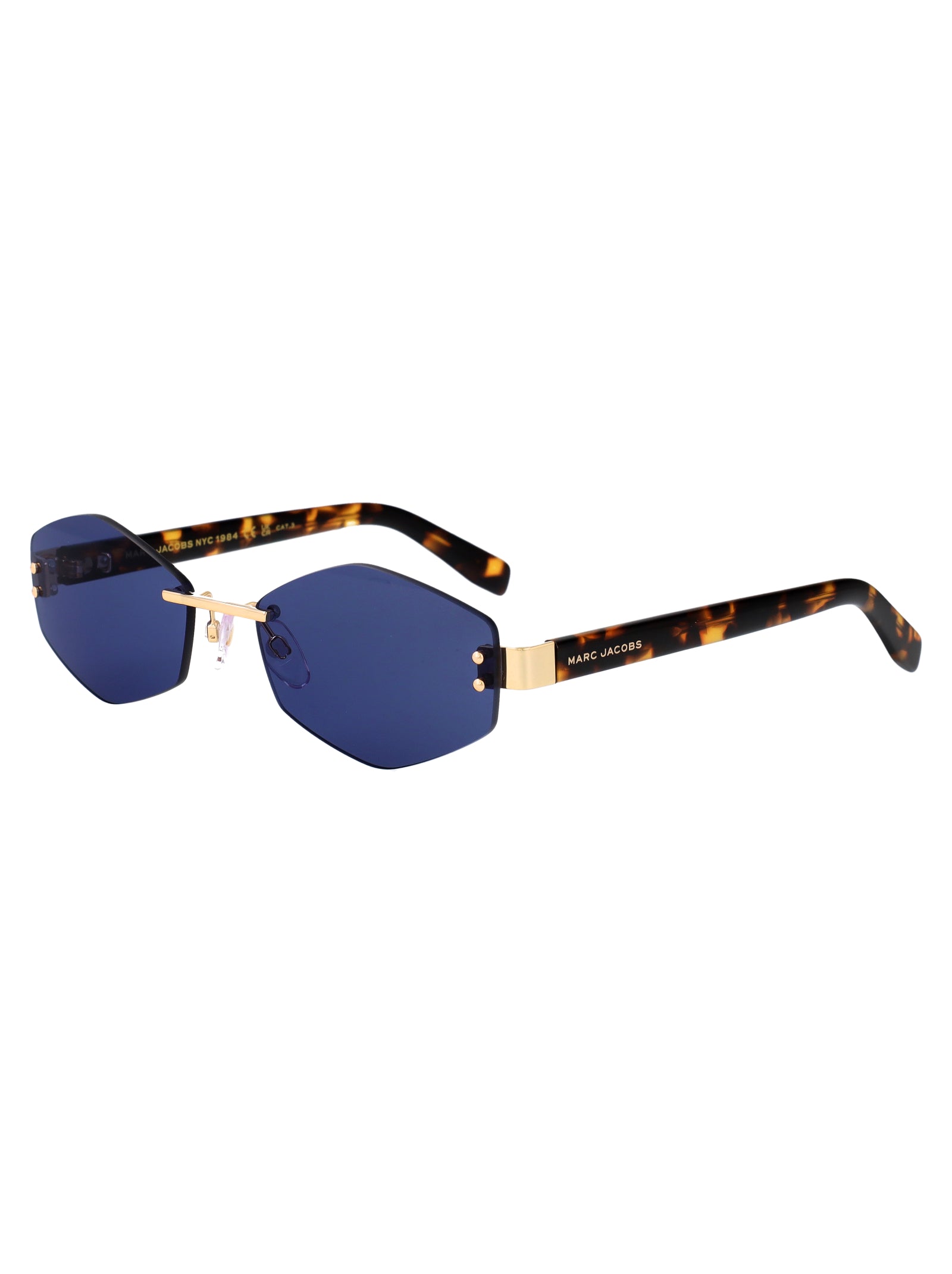 Marc 496-S Air Gold Blue Metal Sunglasses