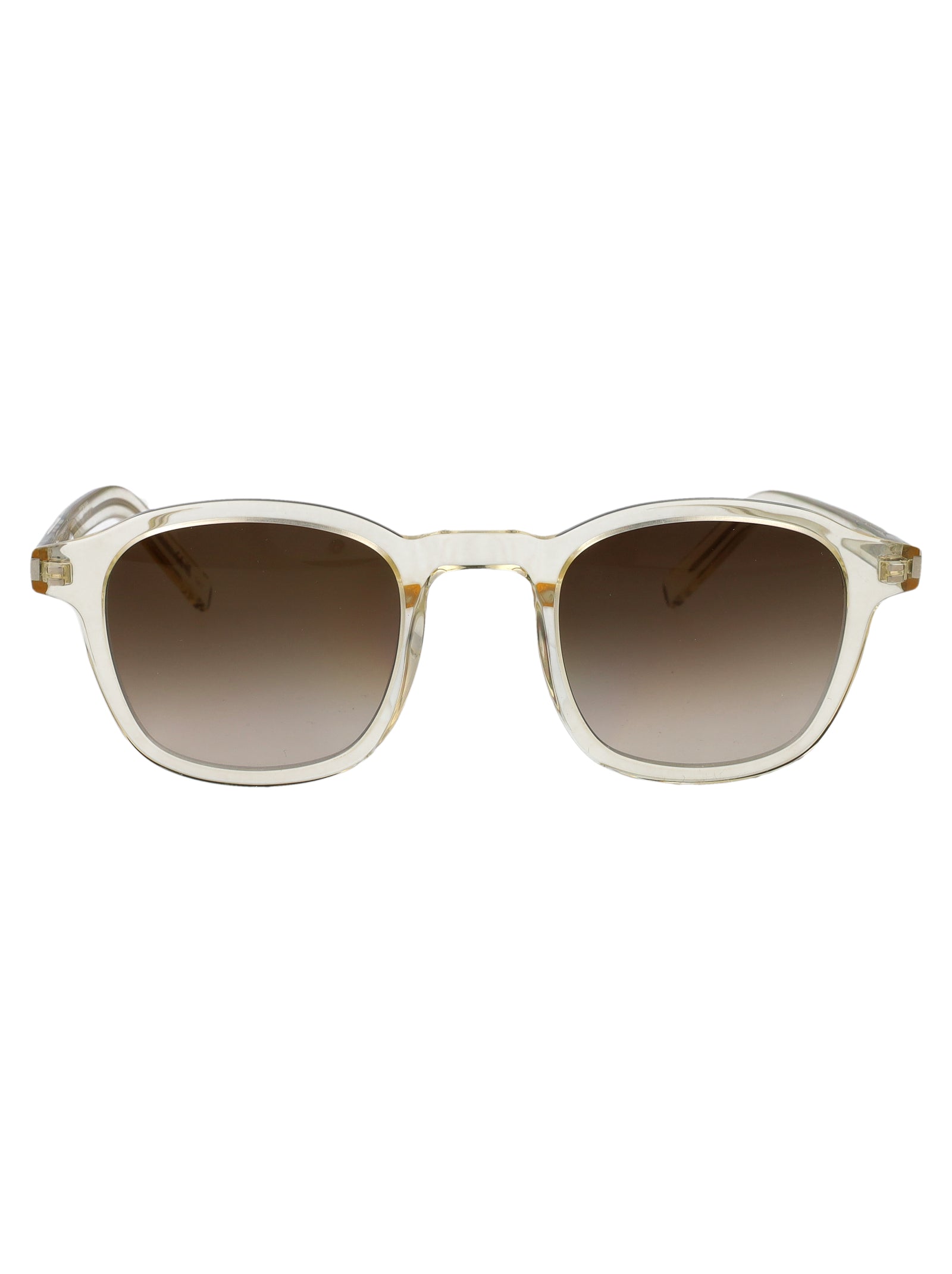 Sl 549 Slim 007 Brown Gold Acetate Sunglasses