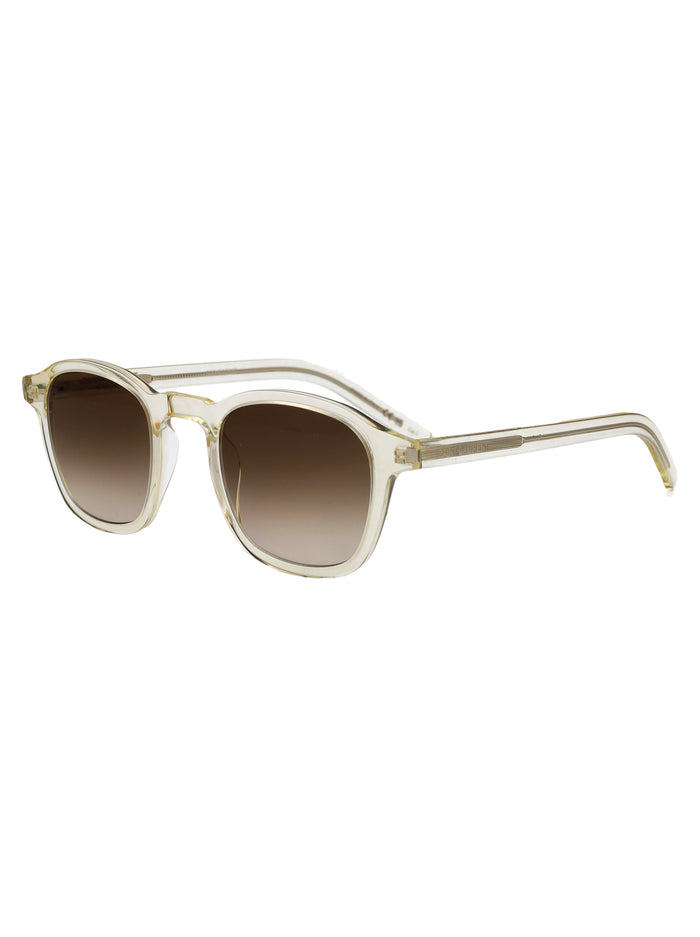 Sl 549 Slim 007 Brown Gold Acetate Sunglasses