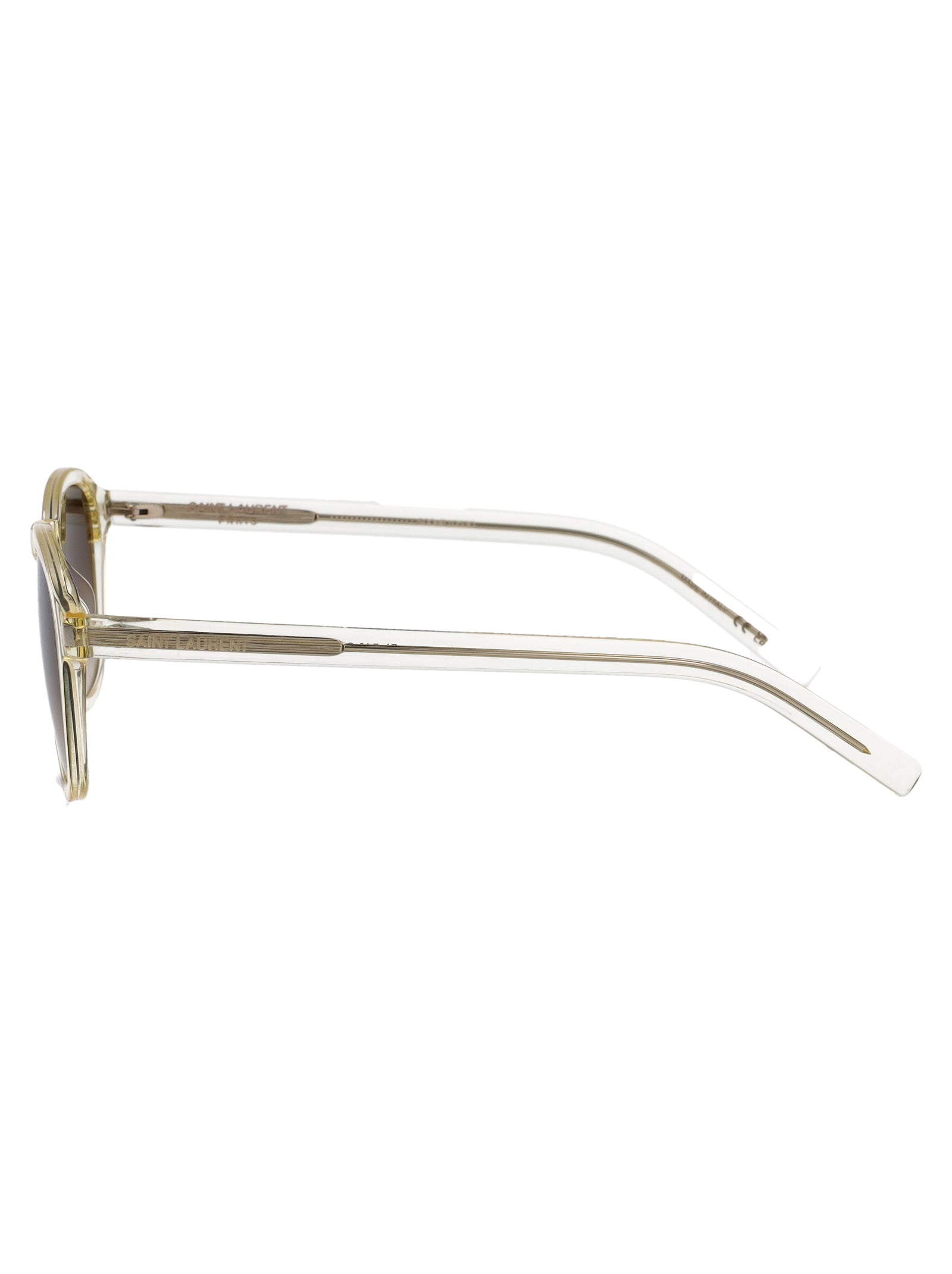 Sl 549 Slim 007 Brown Gold Acetate Sunglasses