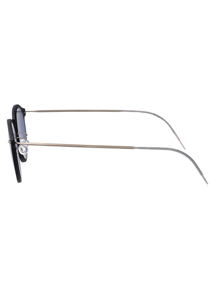 8347 D16 Matte Black Acetate + Titanium Sunglasses