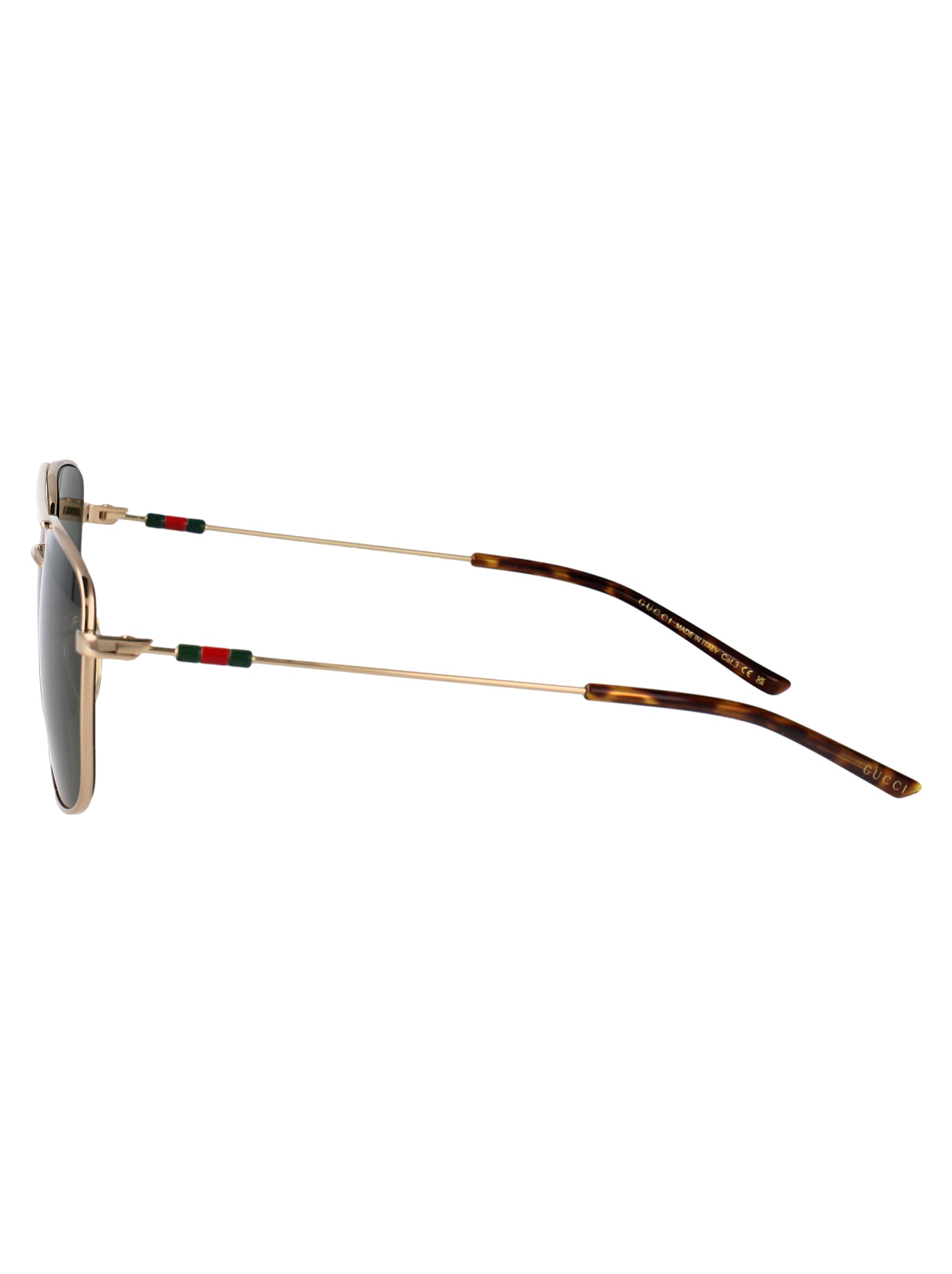 Gg2096sa 002 Gold-gold-green Metal Sunglasses