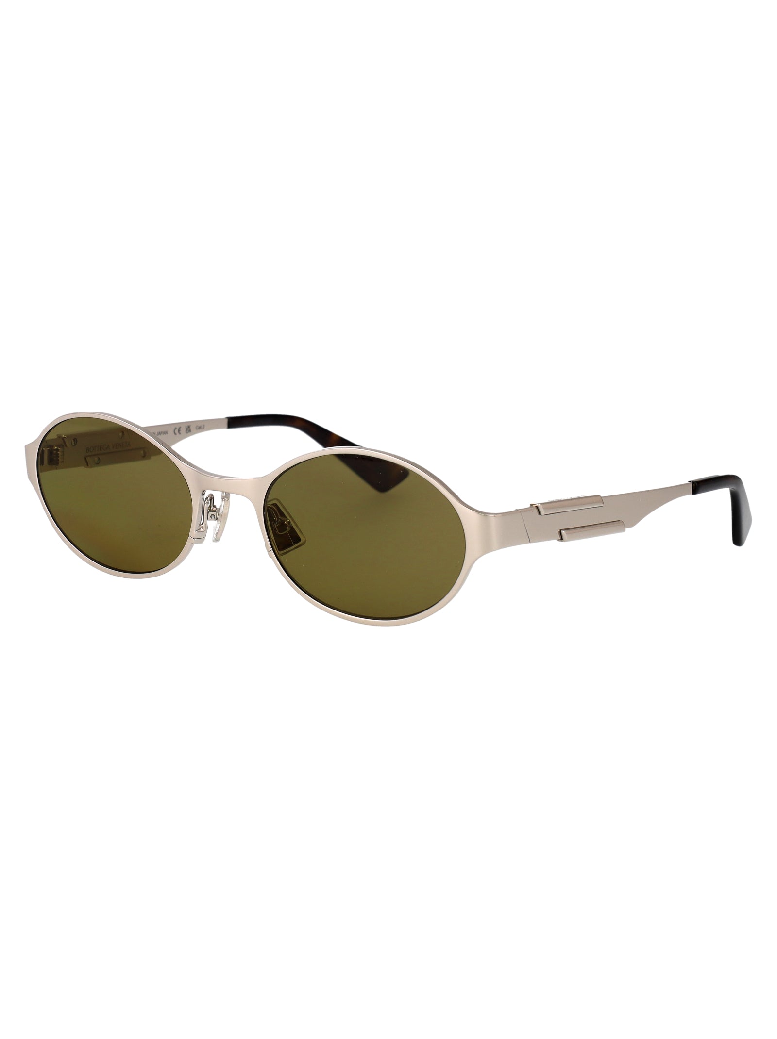 Bv1456s 002 Silver-silver-green Metal Sunglasses