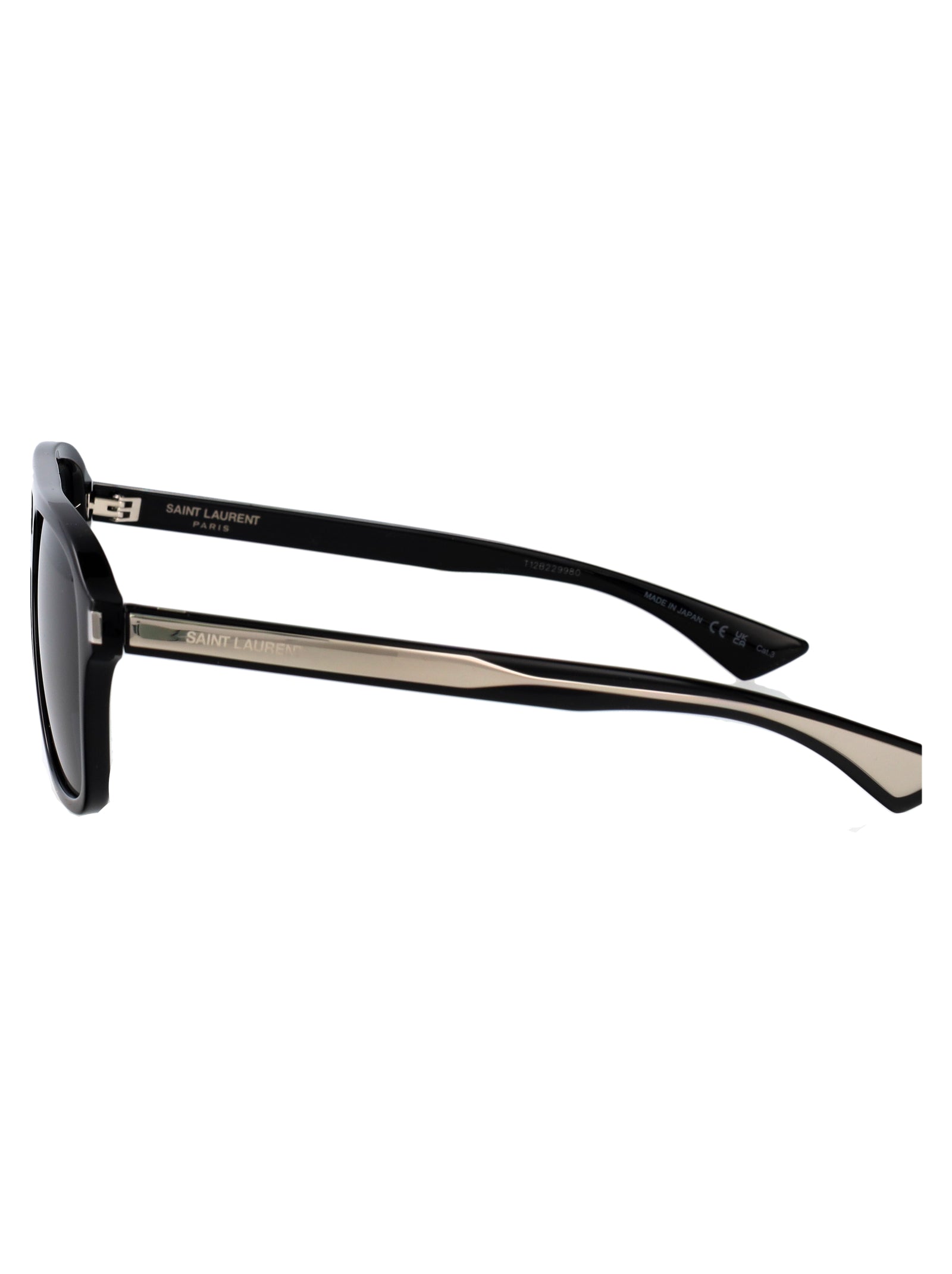 Sl 881 001 Black-crystal-black Acetate Sunglasses