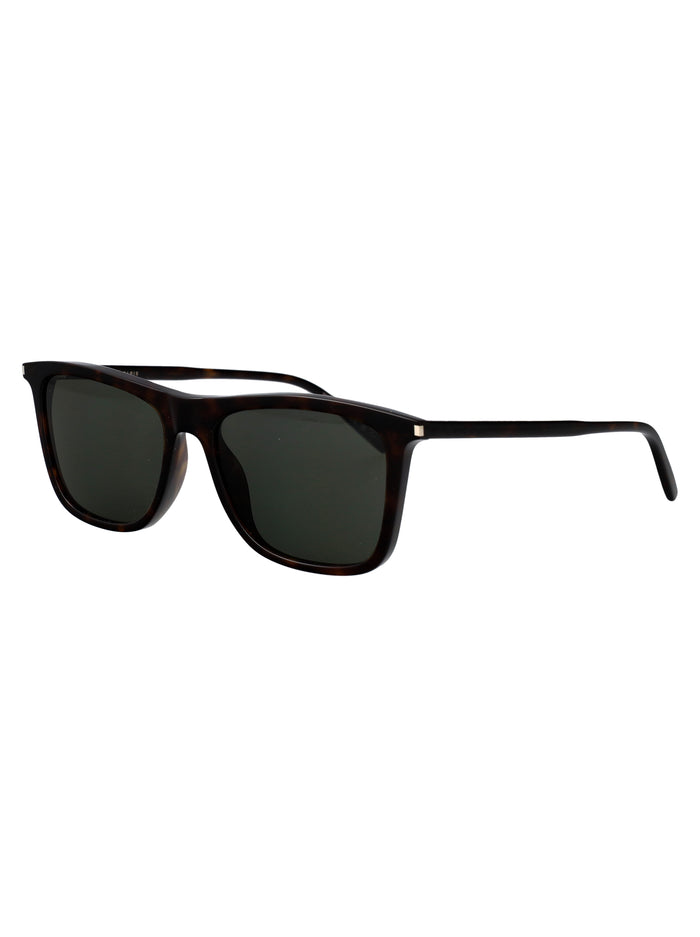 Sl 895 002 Havana-havana-grey Acetate Sunglasses