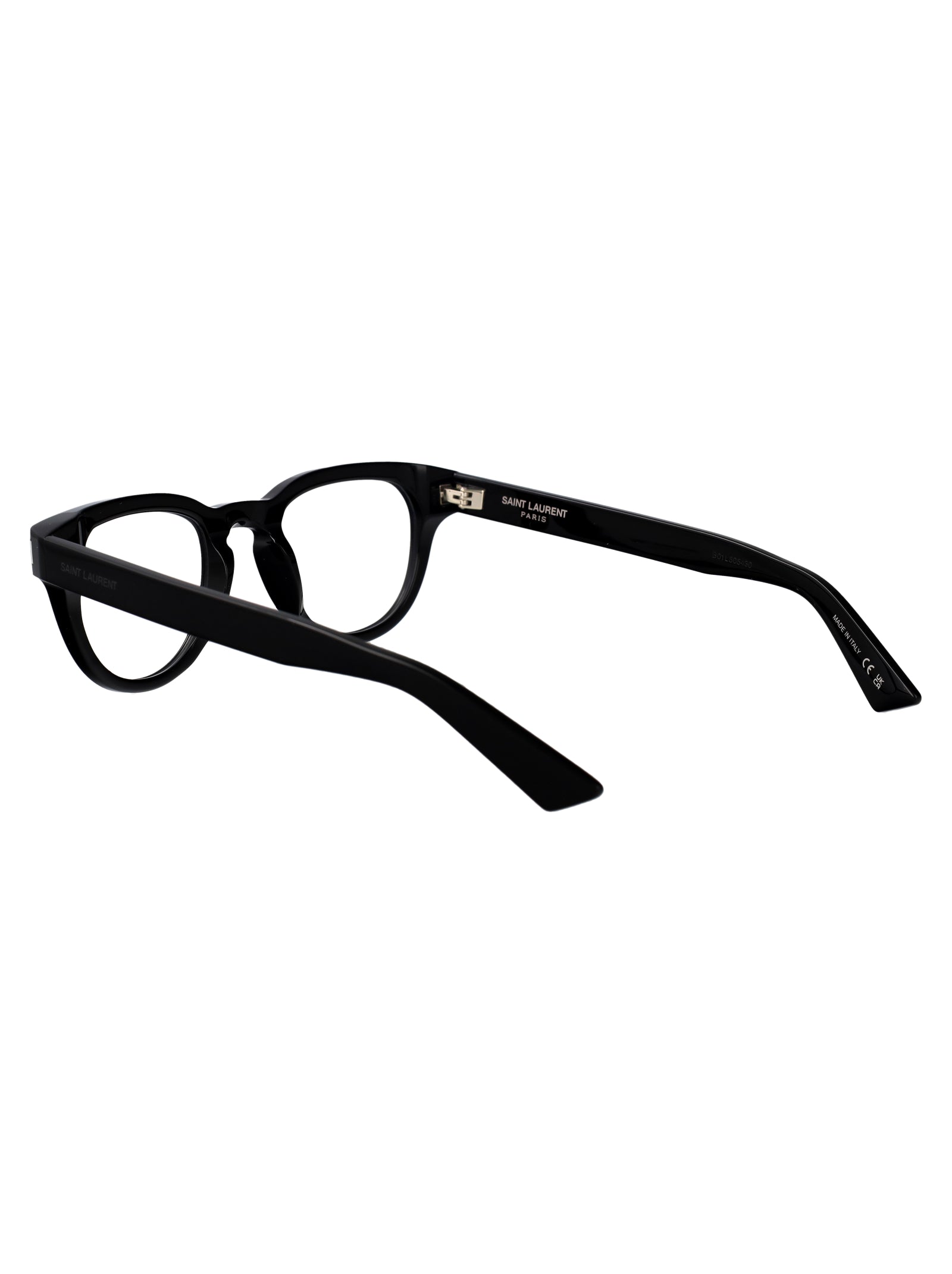 Sl 876 Opt 001 Black-black-transparent Acetate Optical