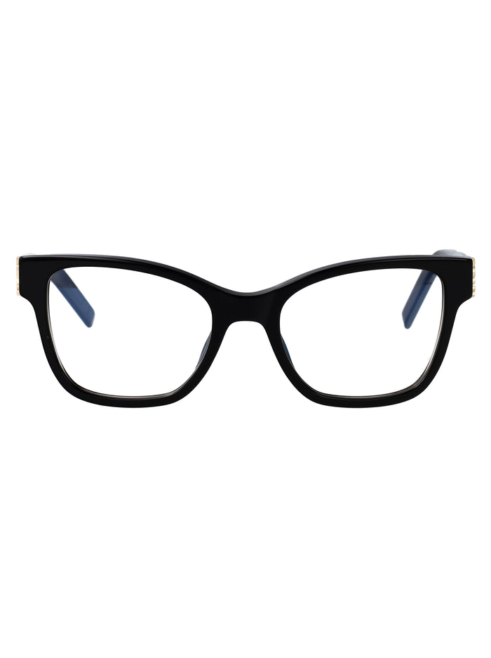 Sl M158 001 Black-black-transparent Acetate Optical