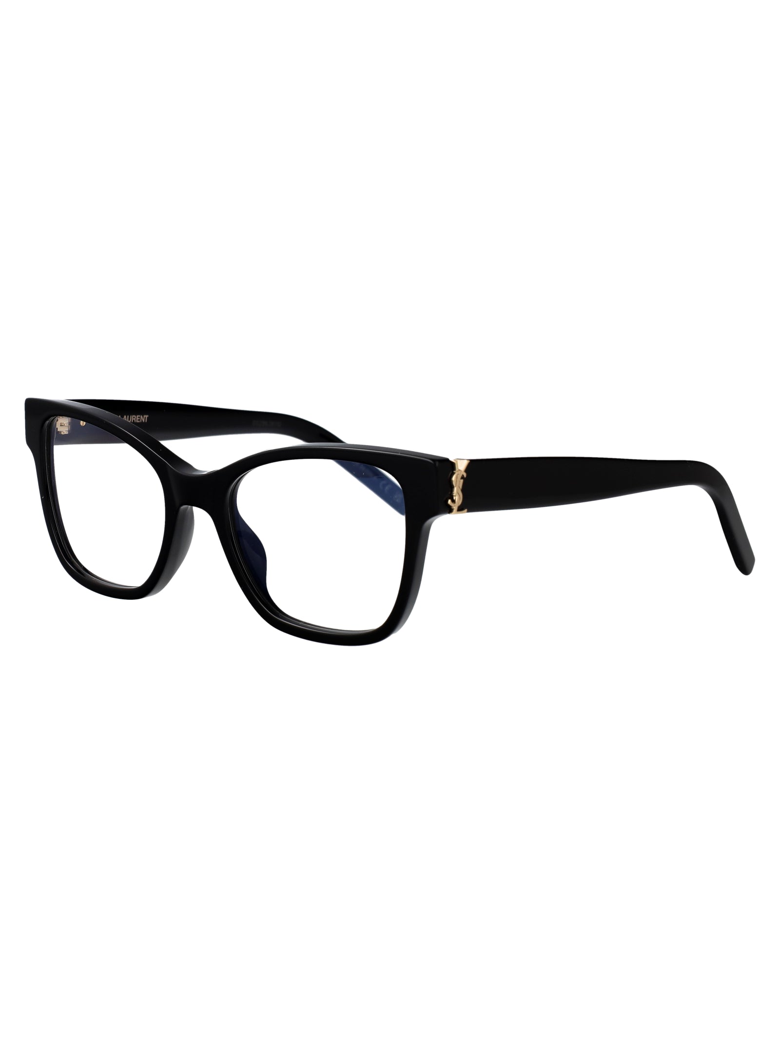 Sl M158 001 Black-black-transparent Acetate Optical