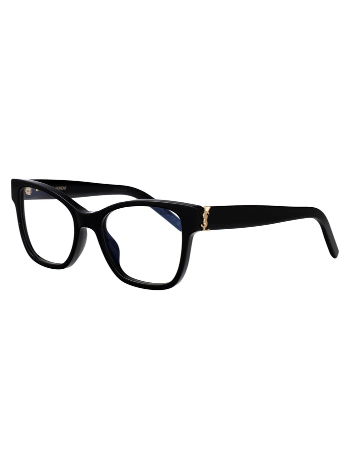Sl M158 001 Black-black-transparent Acetate Optical