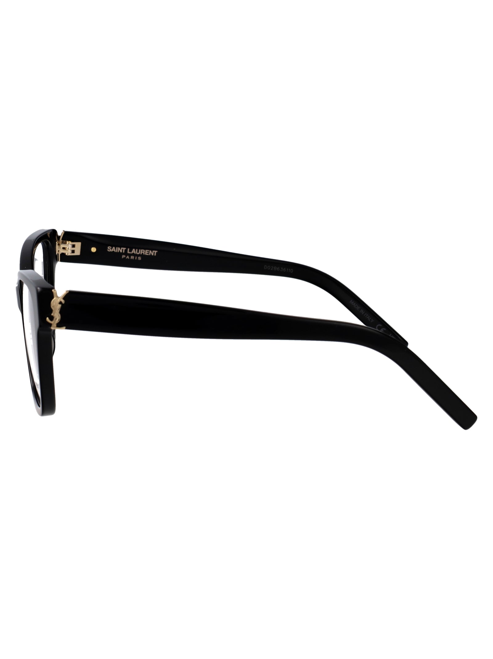Sl M158 Black-black-transparent Acetate Optical