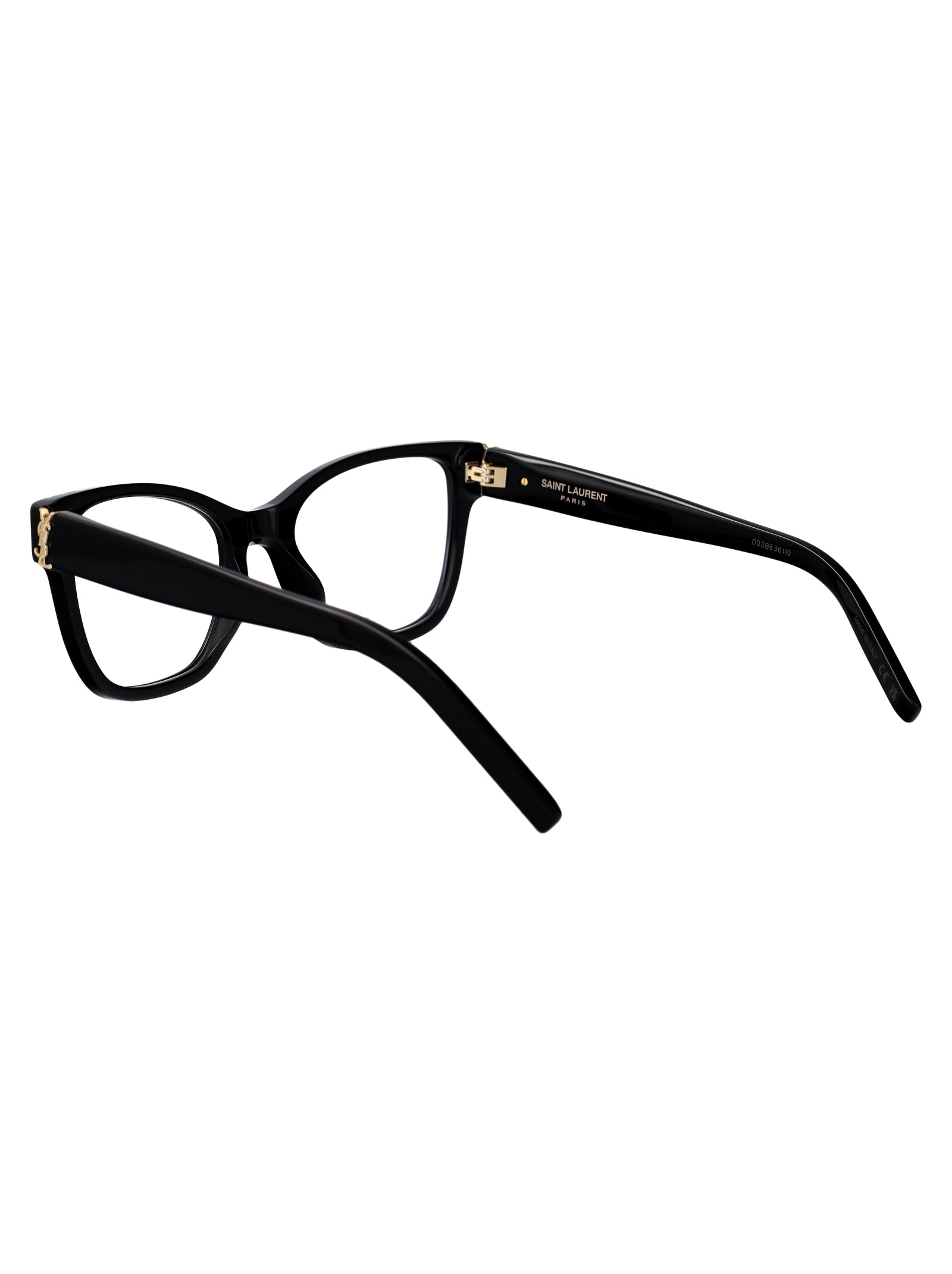 Sl M158 001 Black-black-transparent Acetate Optical