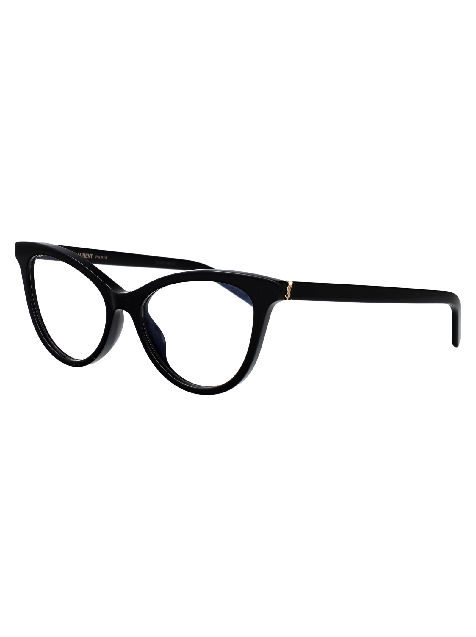 Sl M164 007 Black-black-transparent Acetate Optical