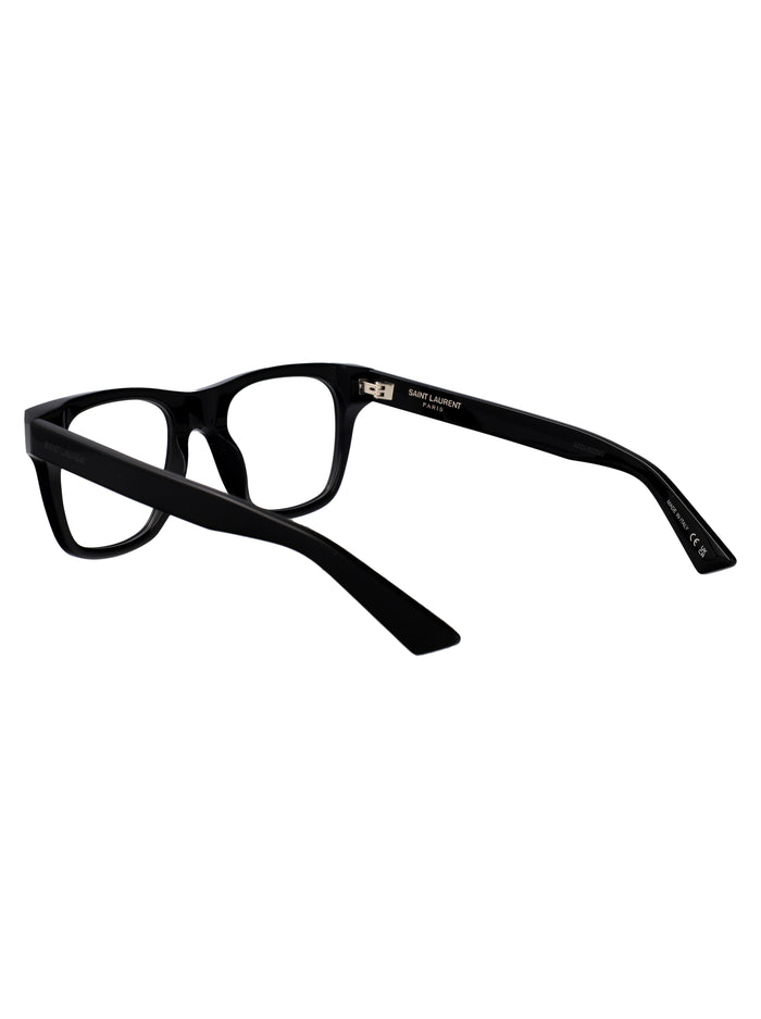 Sl 875 Opt 001 Black-black-transparent Acetate Optical